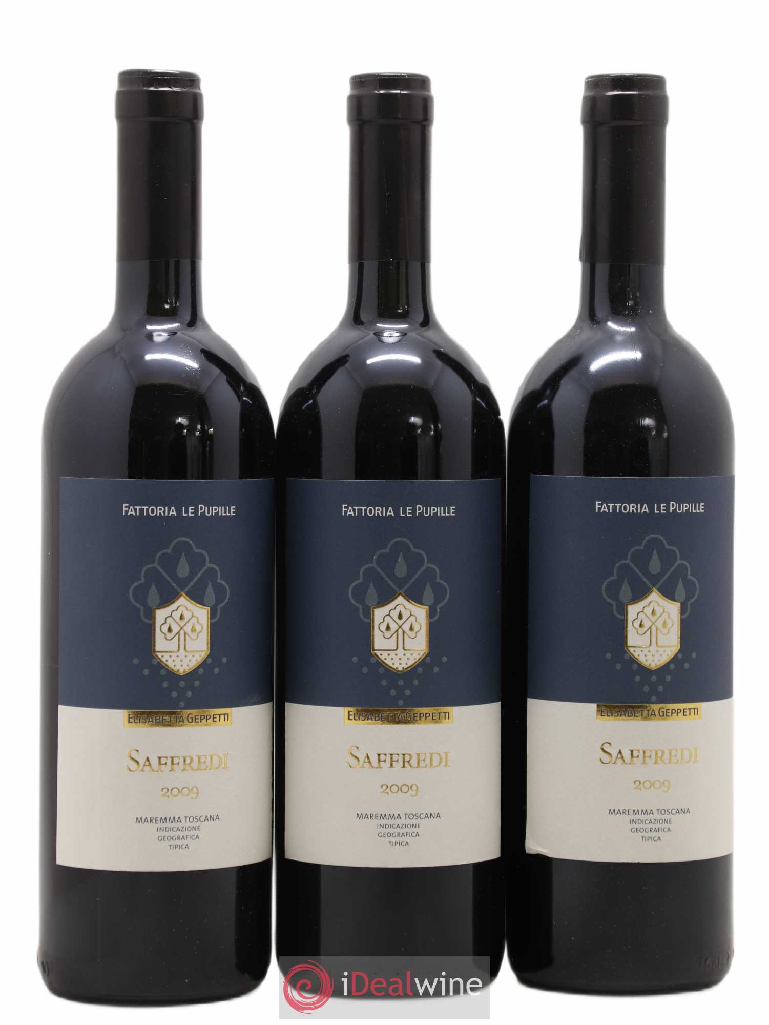 Toscana IGT Saffredi 2009 - Lot de 3 bouteilles - 0
