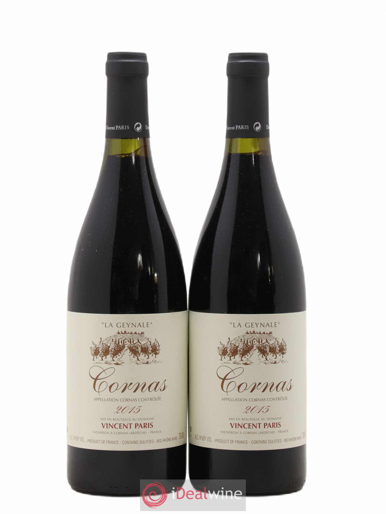 Cornas La Geynale Vincent Paris 2015 - Lot de 2 bouteilles - 0
