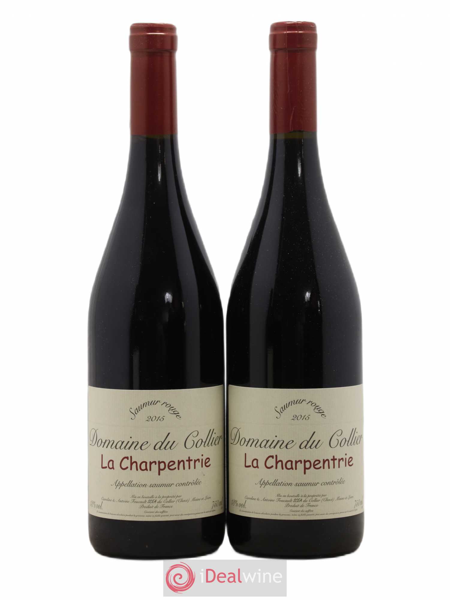 Saumur La Charpentrie Domaine du Collier 2015 - Lot de 2 bouteilles - 0