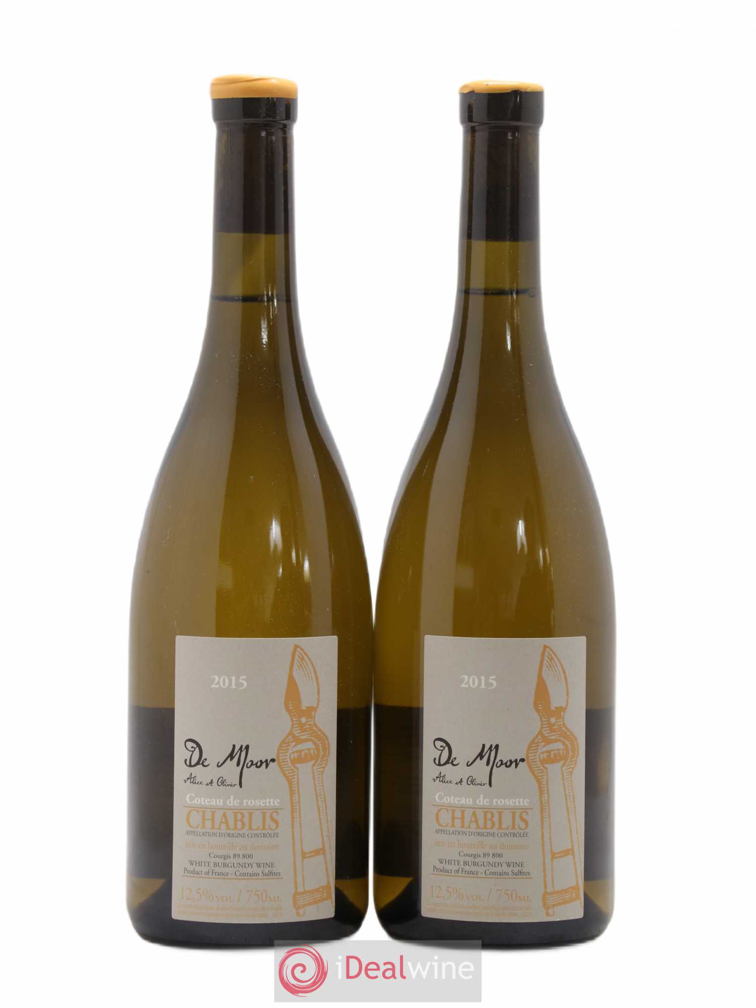 Bourgogne Chitry Alice et Olivier De Moor 2015 - Lot de 2 bouteilles - 0
