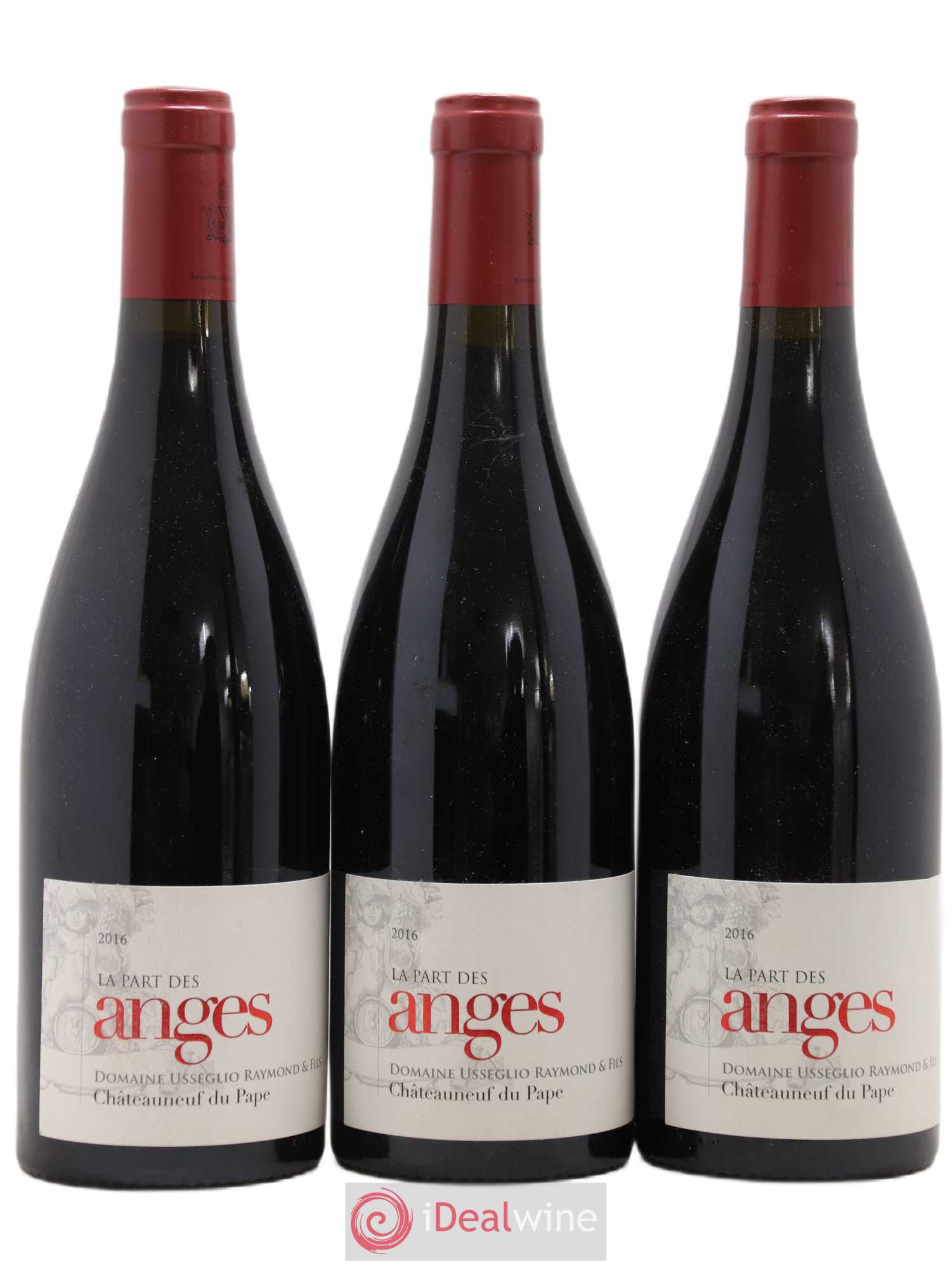 Châteauneuf-du-Pape La Part des Anges Raymond Usseglio (Domaine) 2016 - Lot de 3 bouteilles - 0