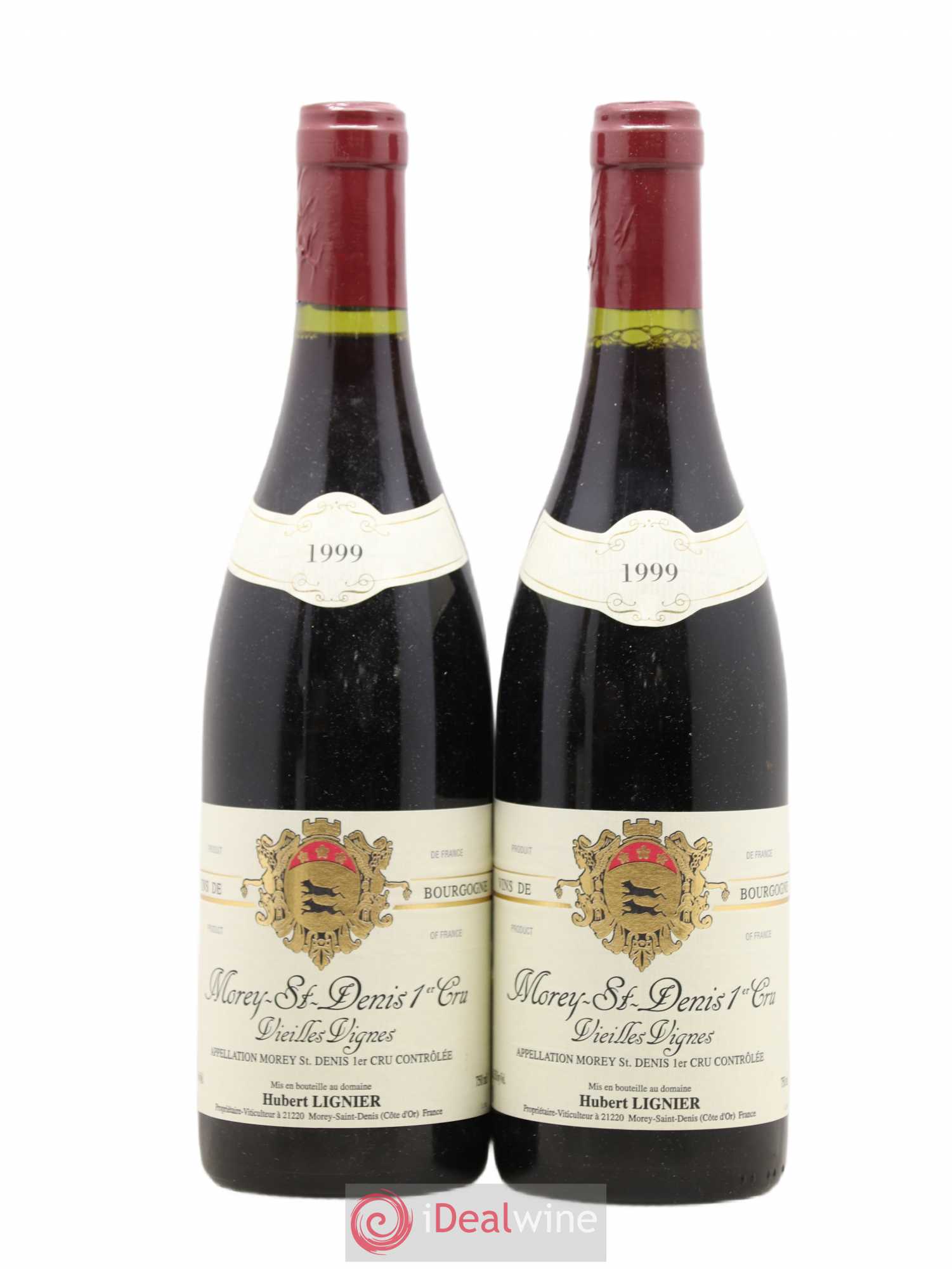 Morey-Saint-Denis 1er Cru Vieilles Vignes Hubert Lignier (Domaine) 1999 - Lot de 2 bouteilles - 0