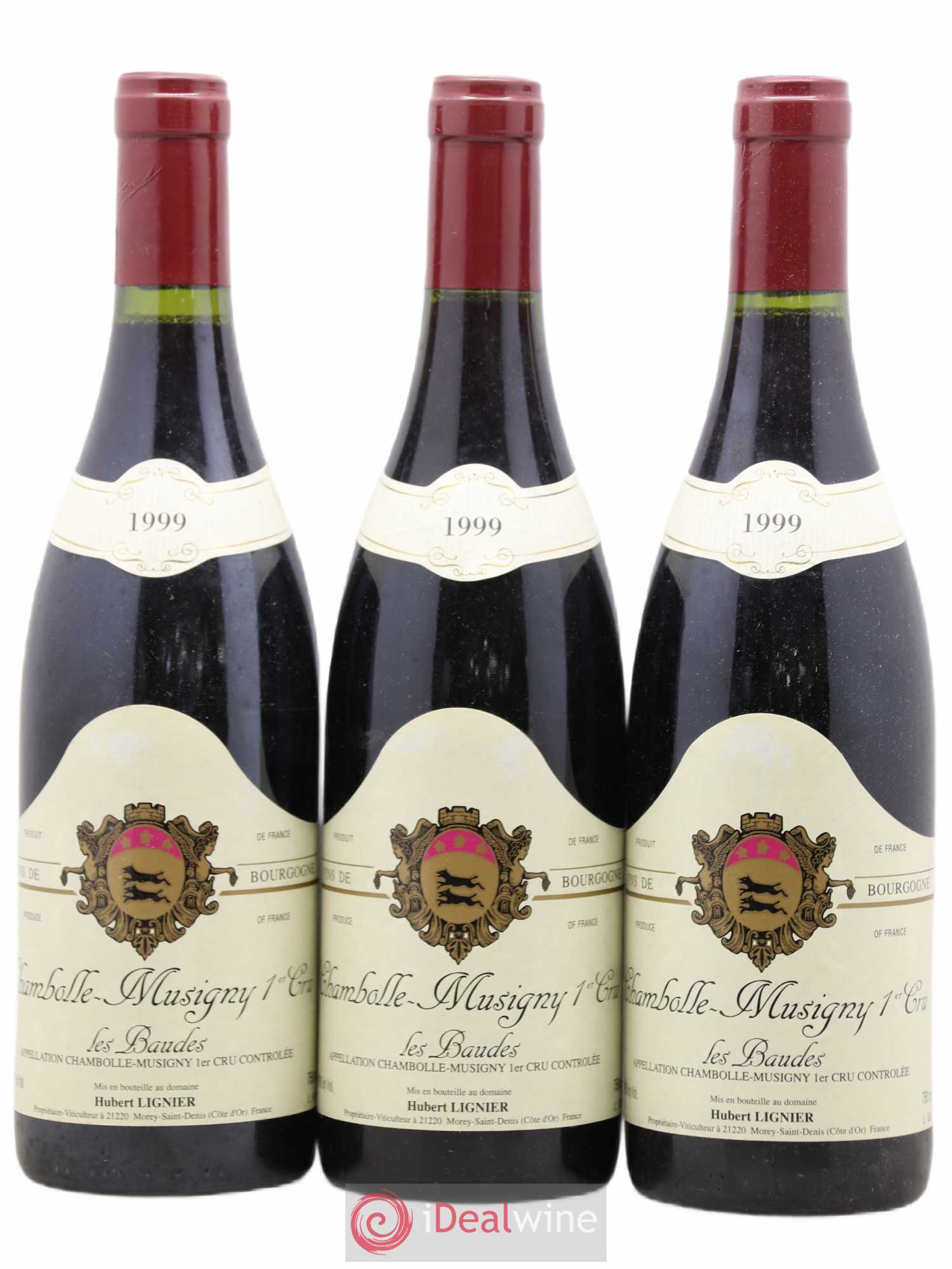 Chambolle-Musigny 1er Cru Les Baudes Hubert Lignier (Domaine) 1999 - Lot de 3 bouteilles - 0