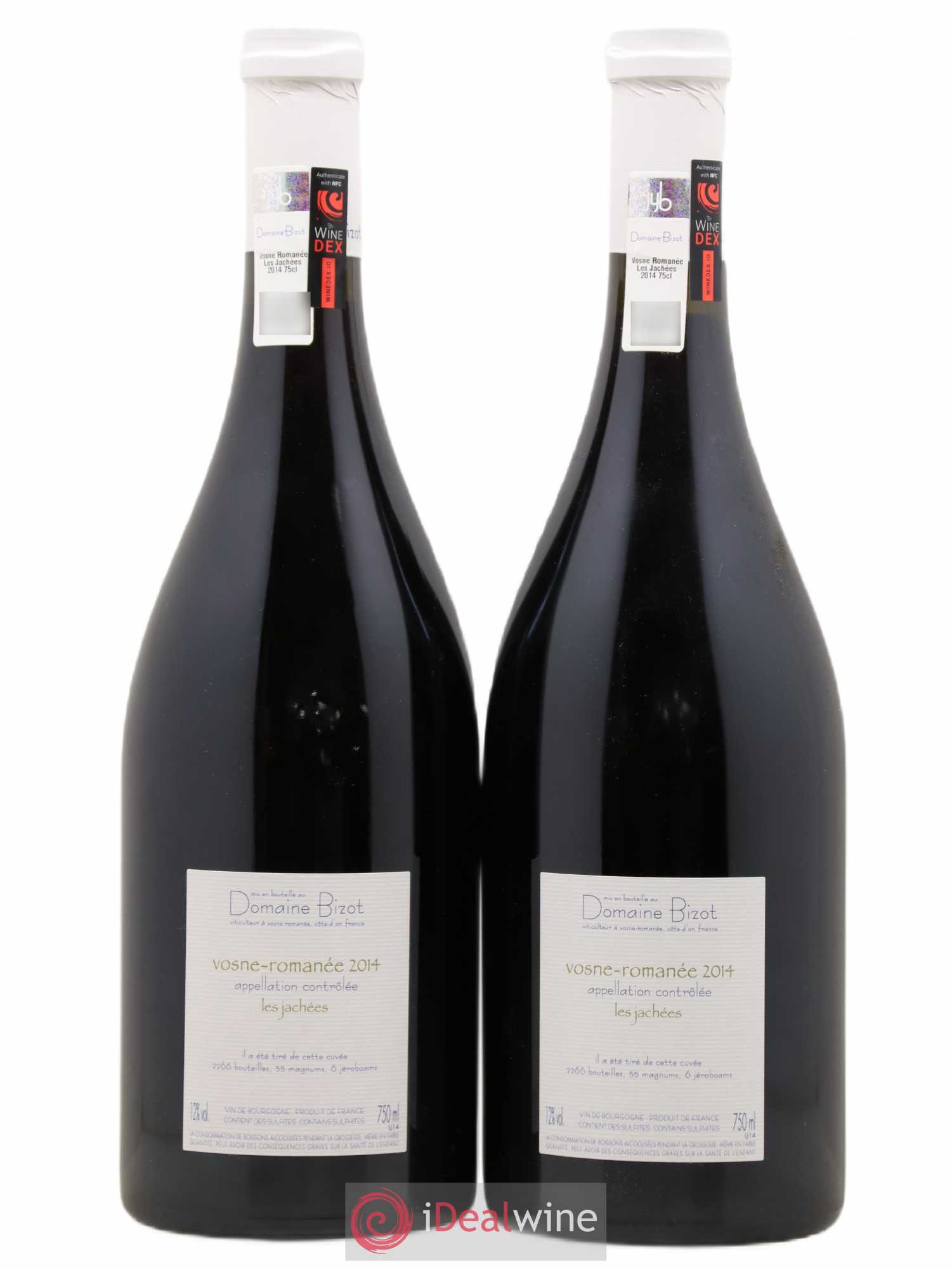 Vosne-Romanée Les Jachées Bizot (Domaine) 2014 - Lot de 2 bouteilles - 1