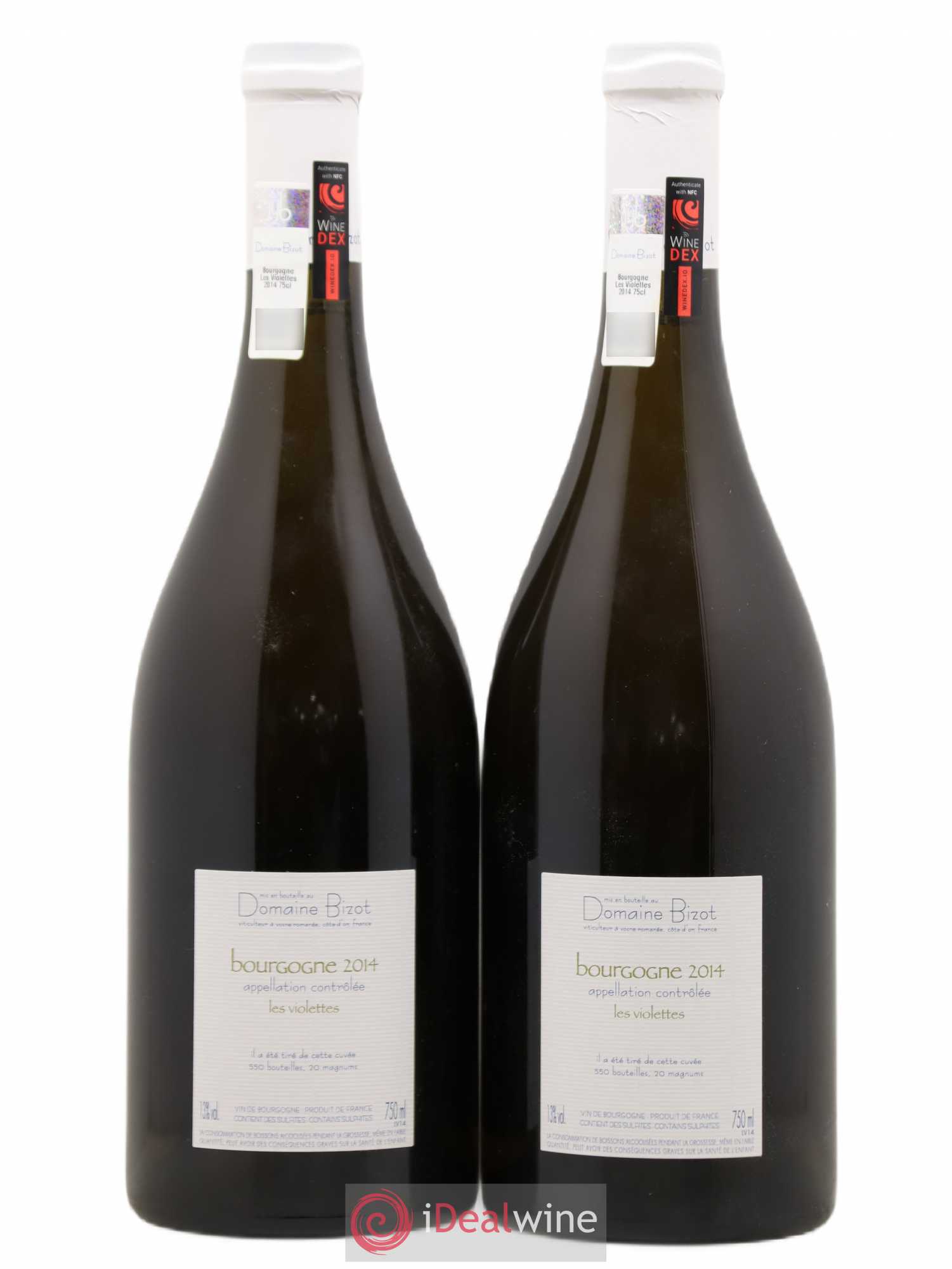 Bourgogne Les Violettes Bizot (Domaine) 2014 - Lot de 2 bouteilles - 1