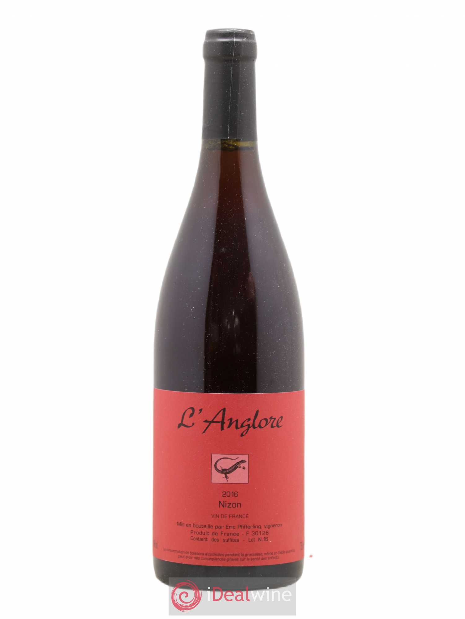 Vin de France Nizon L'Anglore 2016 - Lot de 1 bouteille - 0