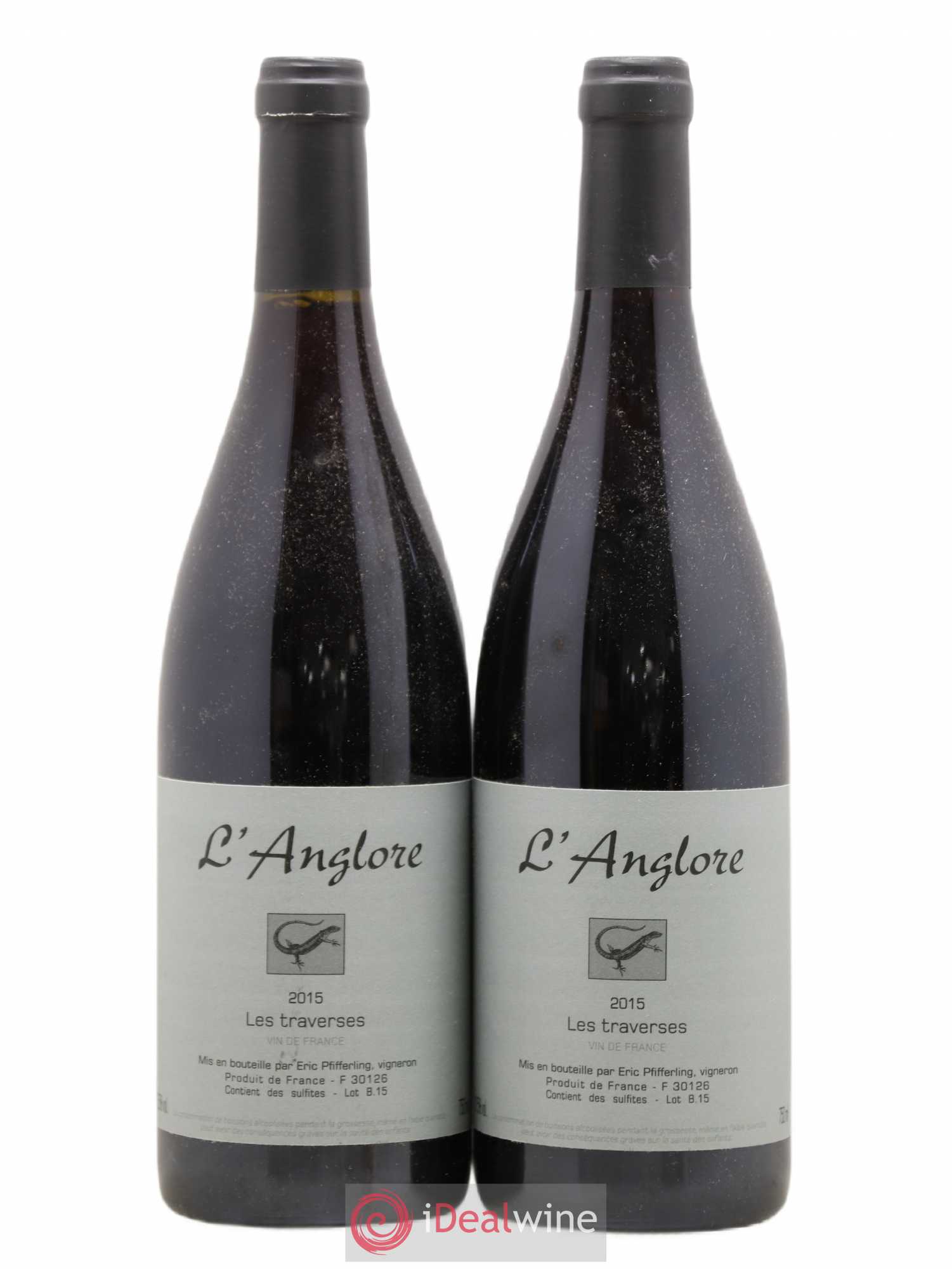 Vin de France Les Traverses L'Anglore 2015 - Lot de 2 bouteilles - 0