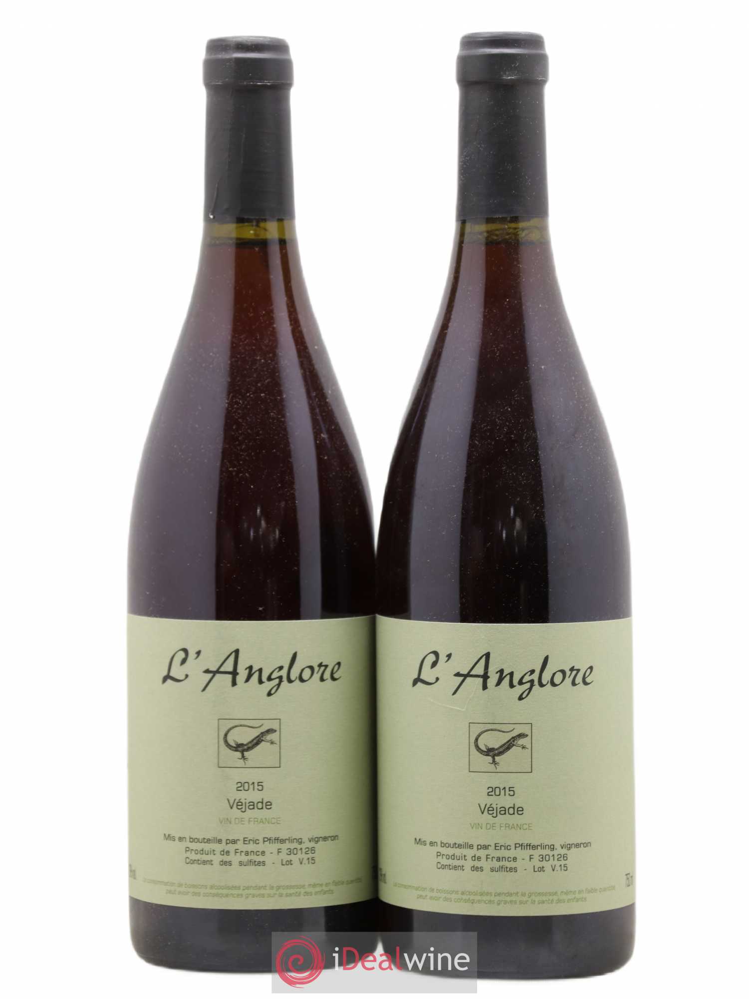 Vin de France Véjade L'Anglore 2015 - Lot de 2 bouteilles - 0