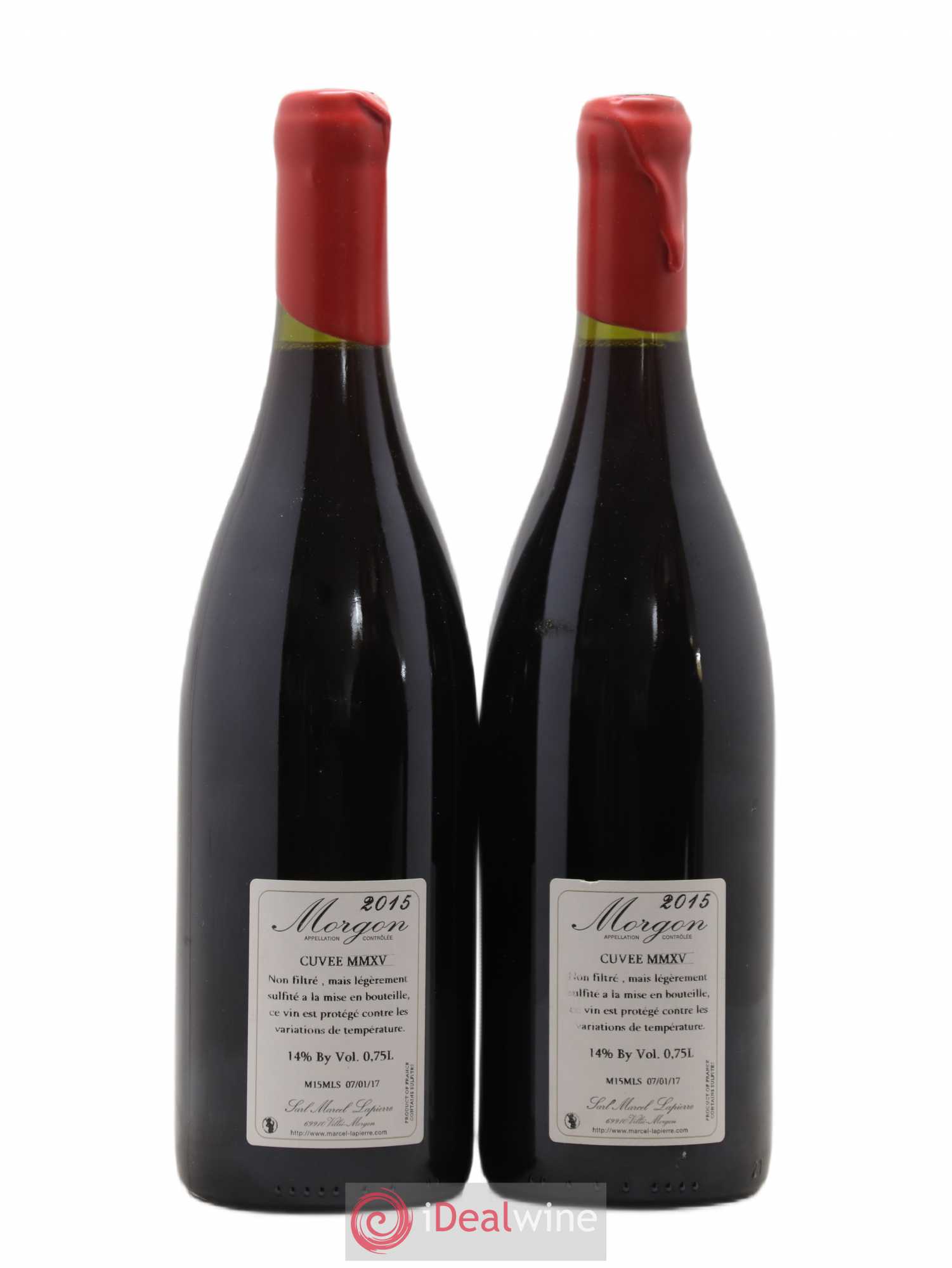 Morgon Cuvée Marcel Lapierre Marcel Lapierre (Domaine) 2015 - Lot de 2 bouteilles - 1