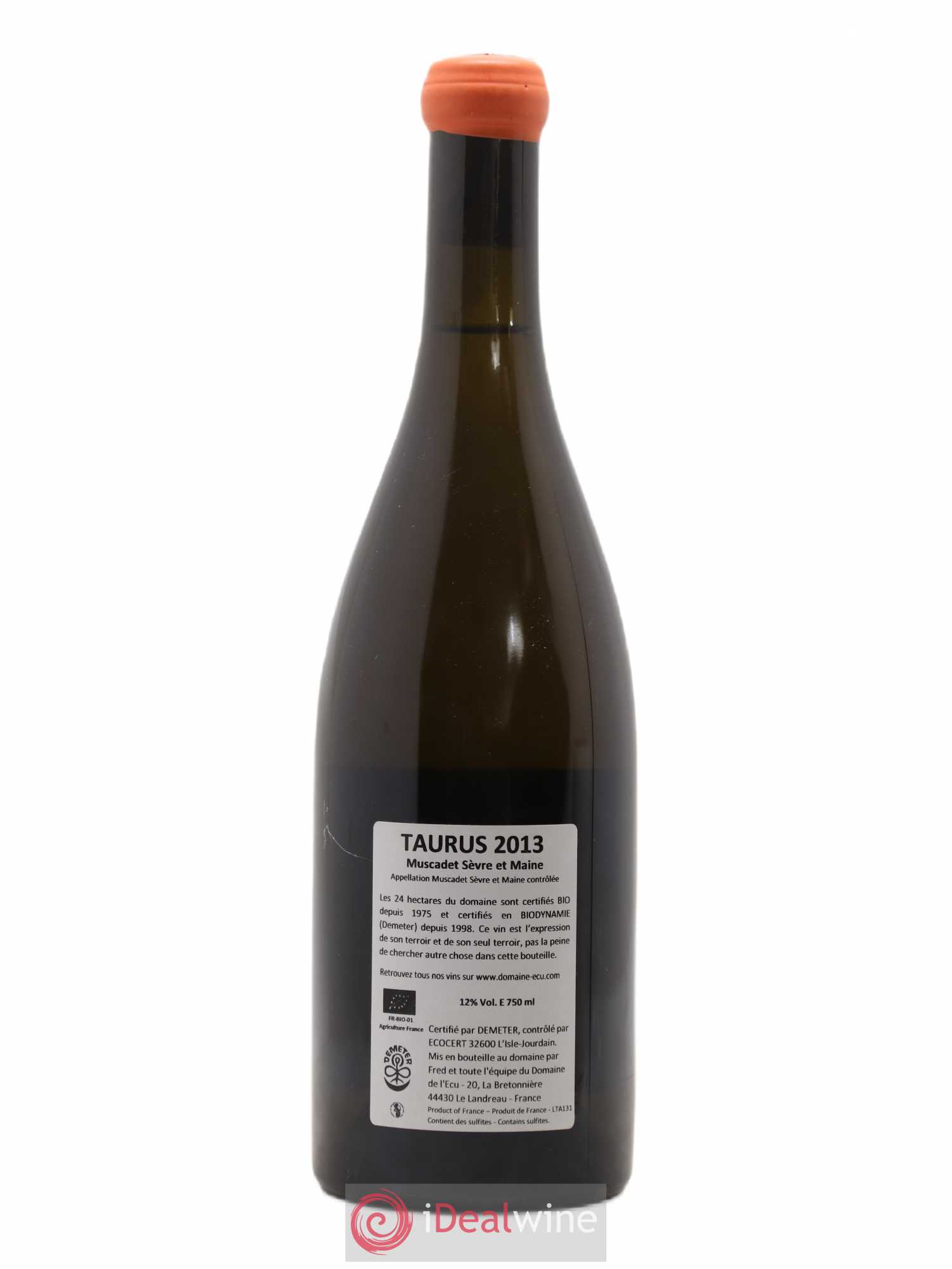 Vin de France (ex-Muscadet-Sèvre-et-Maine) Taurus Domaine de L'Ecu 2013 - Lot de 1 bouteille - 1