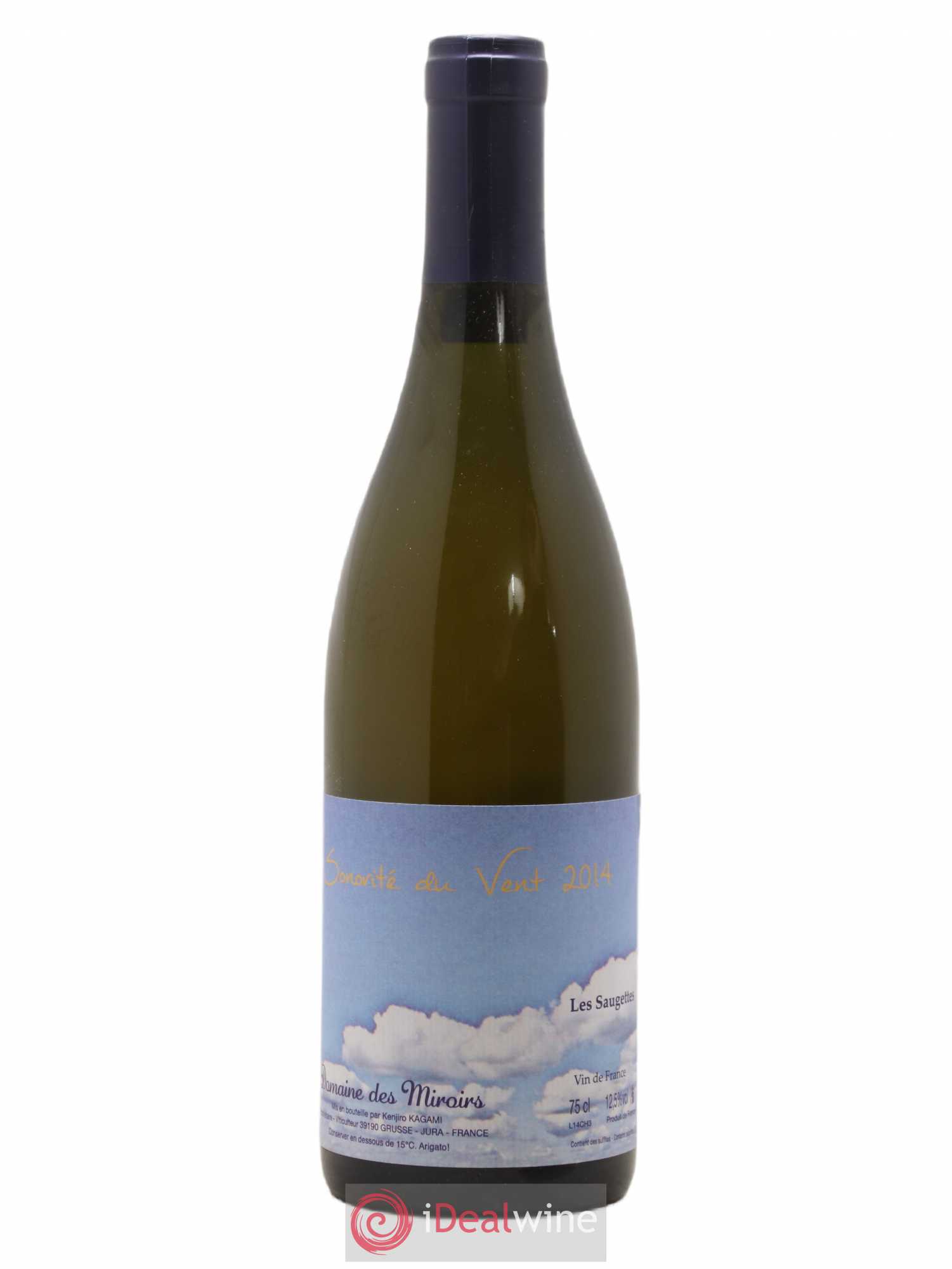 Vin de France Sonorité du vent Les saugettes Kenjiro Kagami - Domaine des Miroirs 2014 - Lot de 1 bouteille - 0