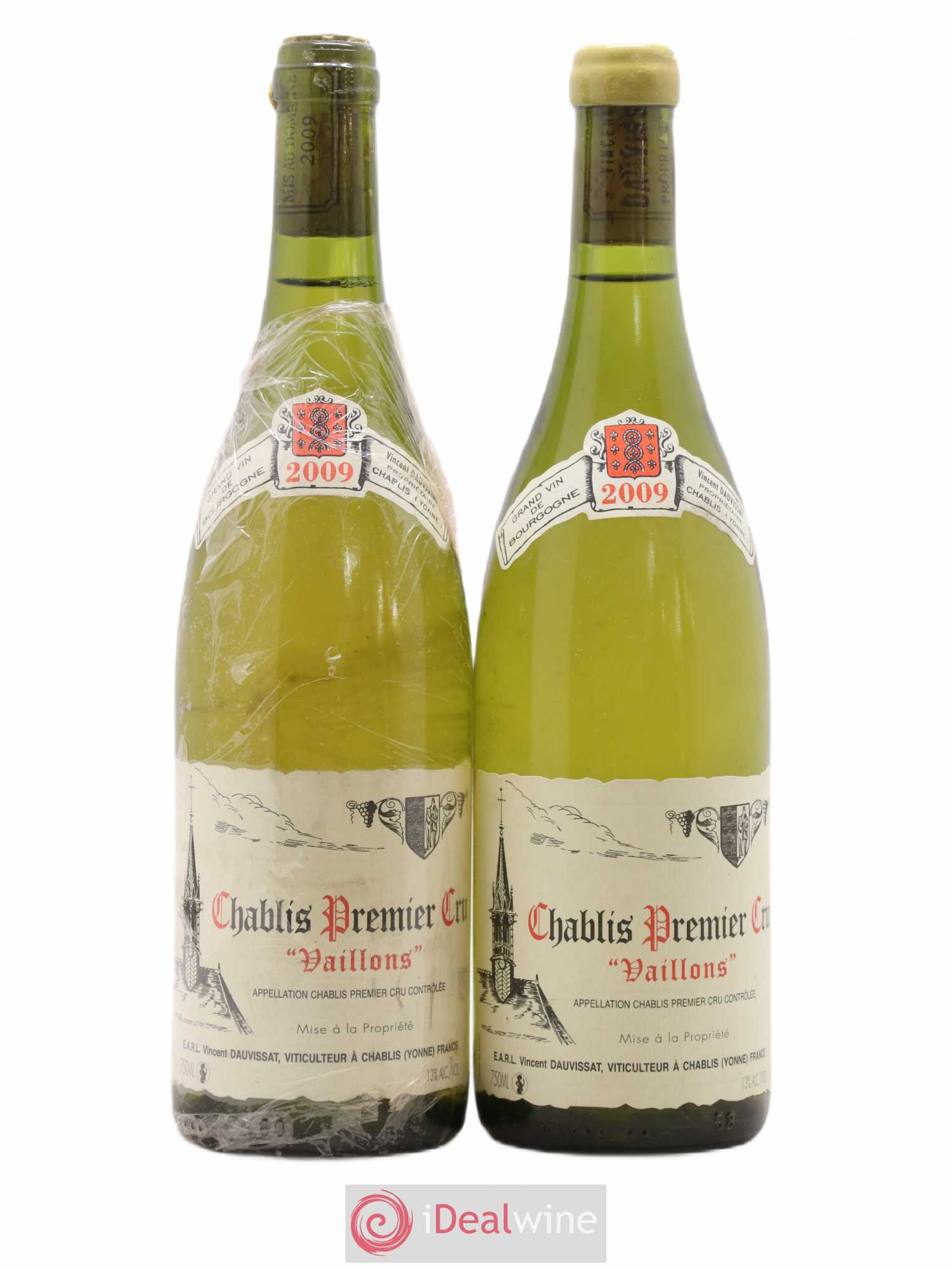 Chablis 1er Cru Vaillons Vincent Dauvissat (Domaine) 2009 - Lot de 2 bouteilles - 0