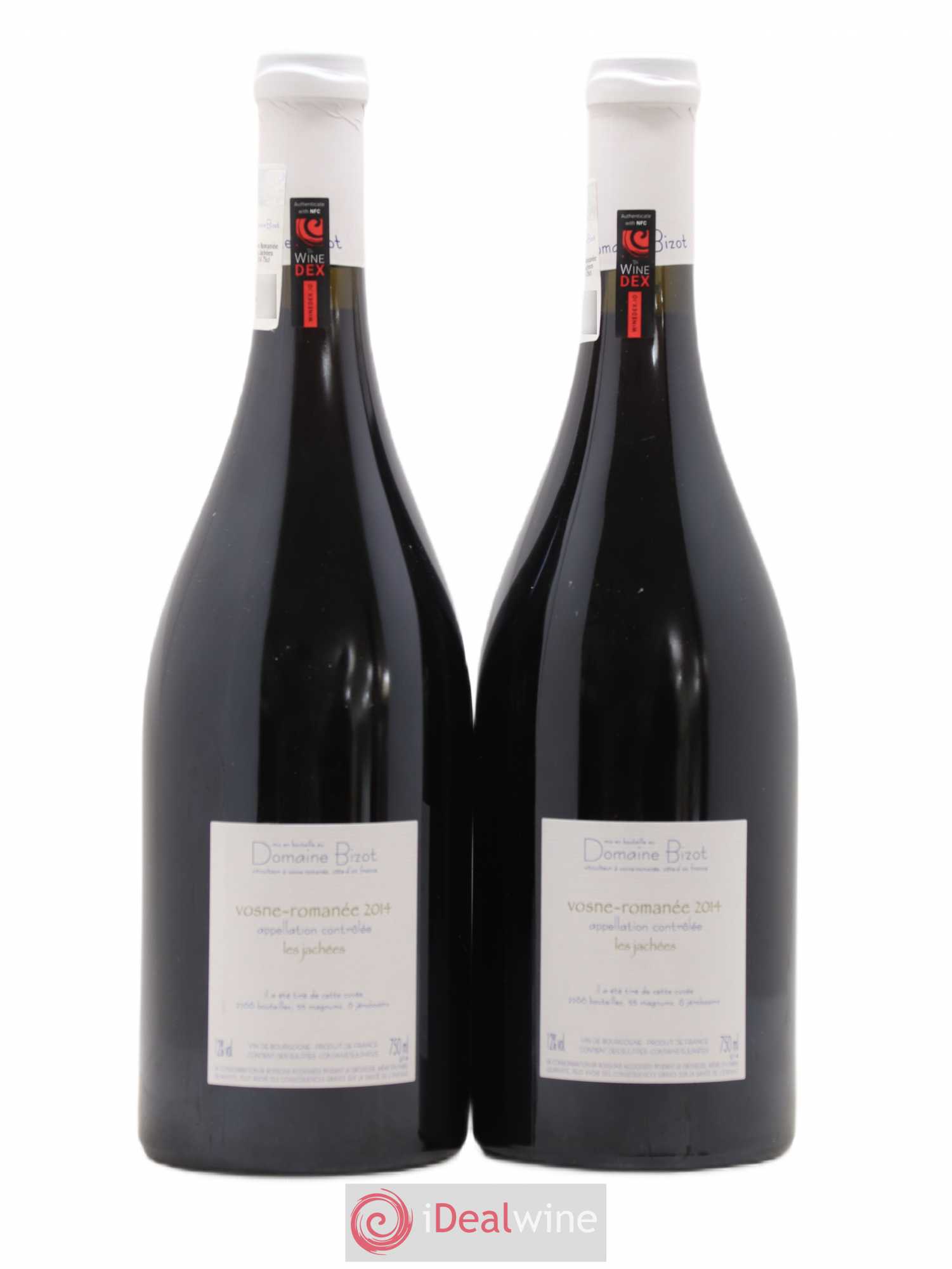 Vosne-Romanée Les Jachées Bizot (Domaine) 2014 - Lot de 2 bouteilles - 1