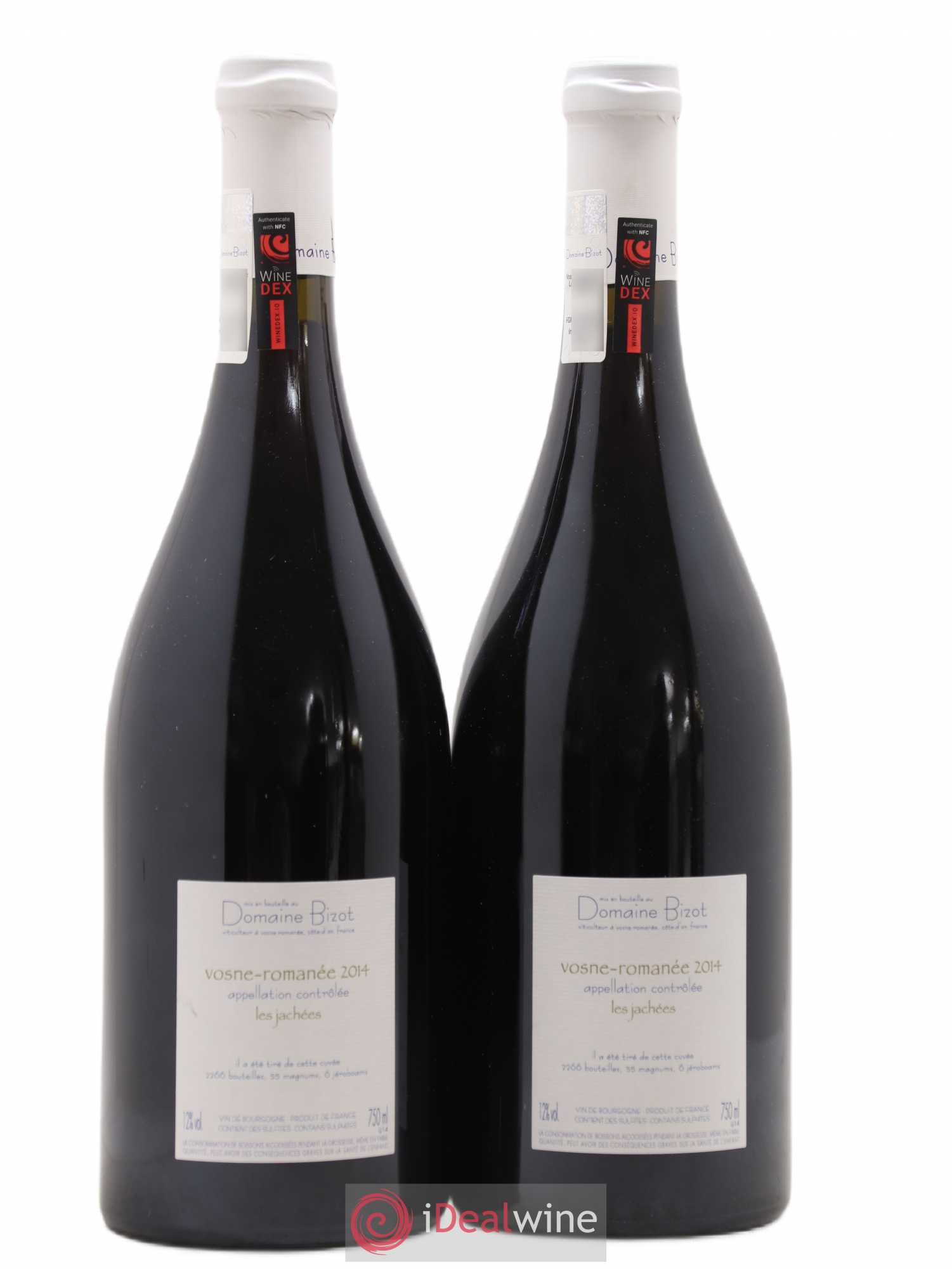 Vosne-Romanée Les Jachées Bizot (Domaine) 2014 - Lot de 2 bouteilles - 1