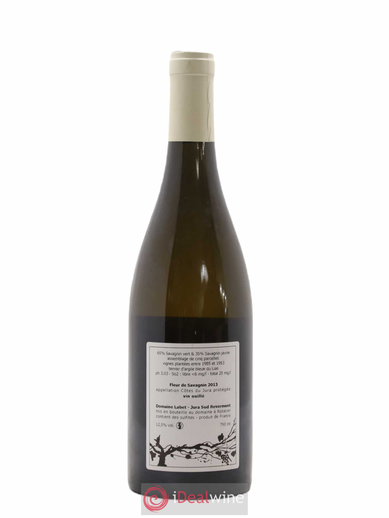 Côtes du Jura Fleur de Savagnin Romain - Julien - Charline Labet 2013 - Lot de 1 bouteille - 1