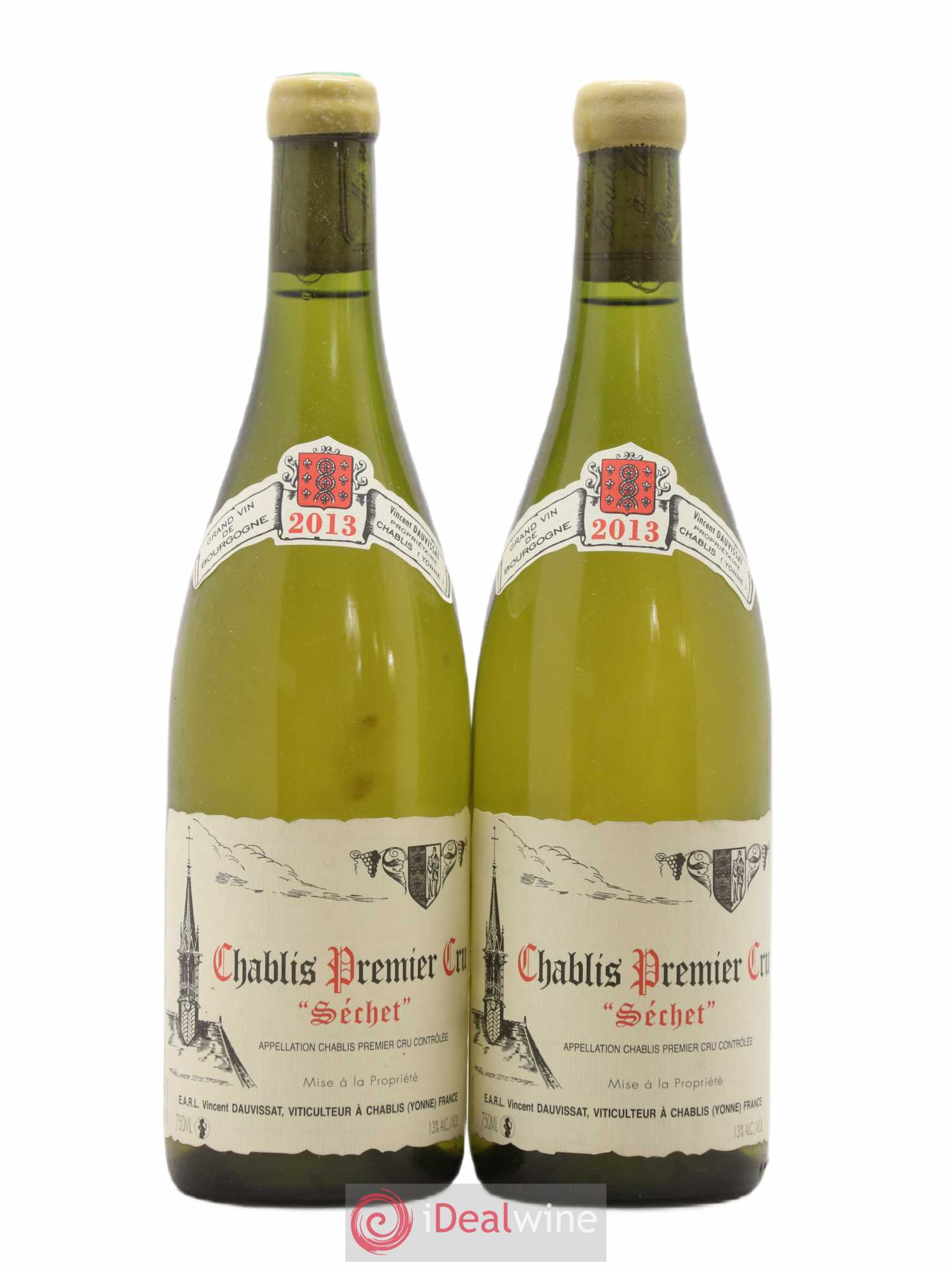 Chablis 1er Cru Séchet Vincent Dauvissat (Domaine) 2013 - Lot de 2 bouteilles - 0