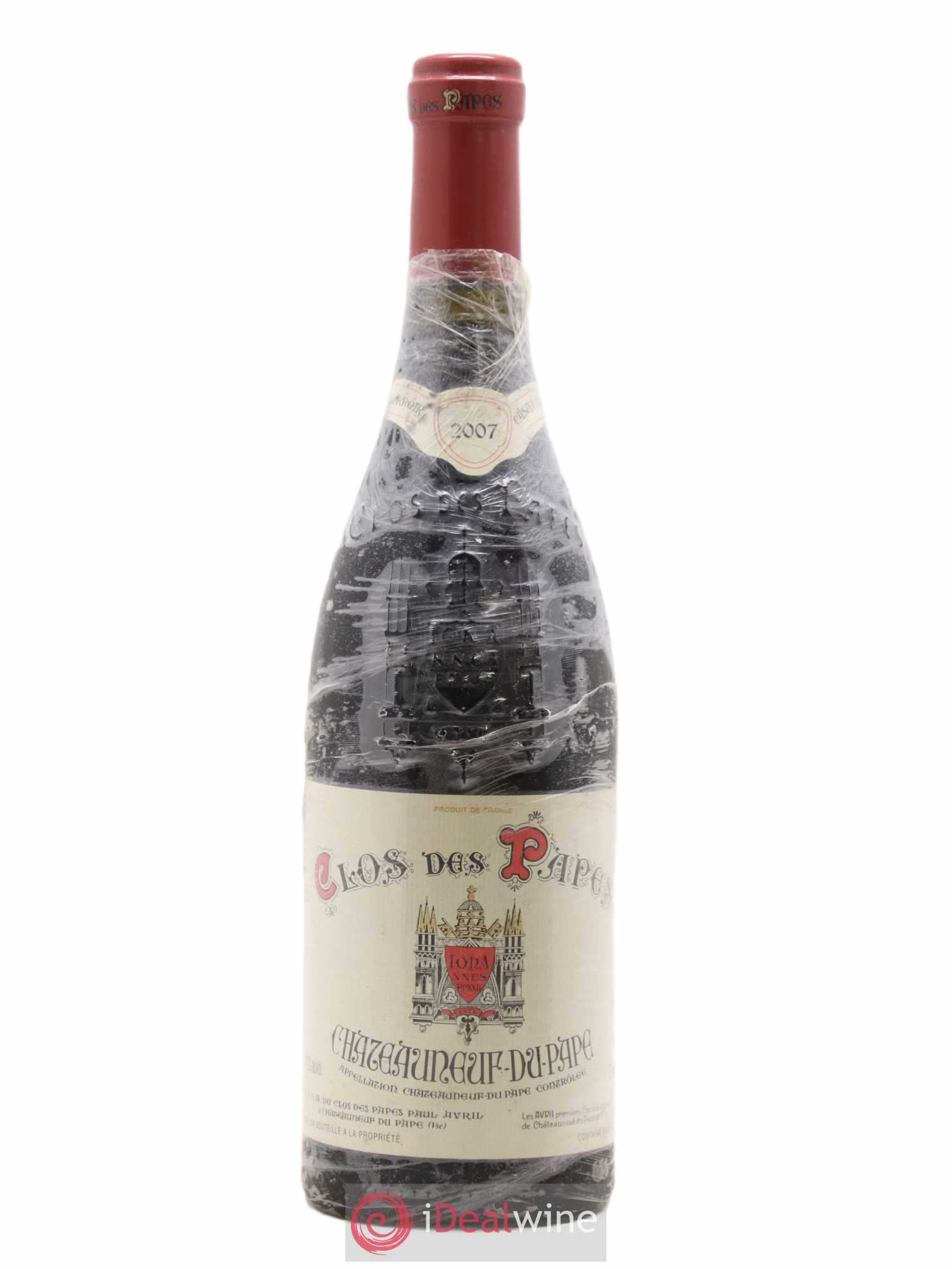 Châteauneuf-du-Pape Clos des Papes - Paul Avril 2007 - Lot de 1 bouteille - 0