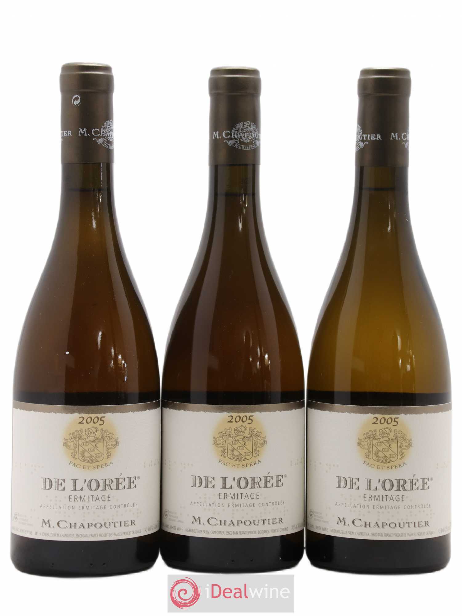 Hermitage Ermitage de l'Orée Chapoutier 2005 - Lot de 3 bouteilles - 0