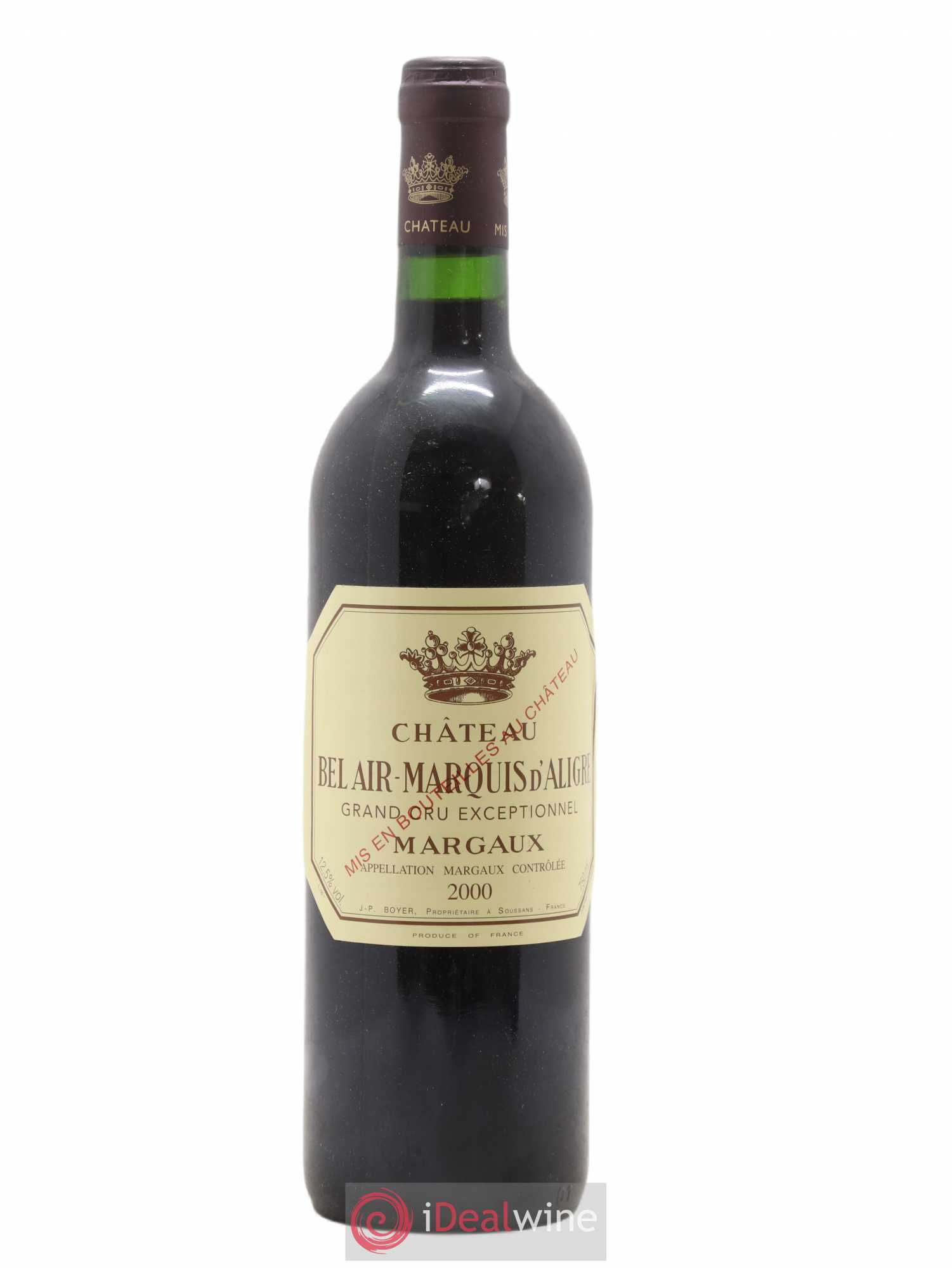 Château Bel Air Marquis d'Aligre 2000 - Lot de 1 bouteille - 0