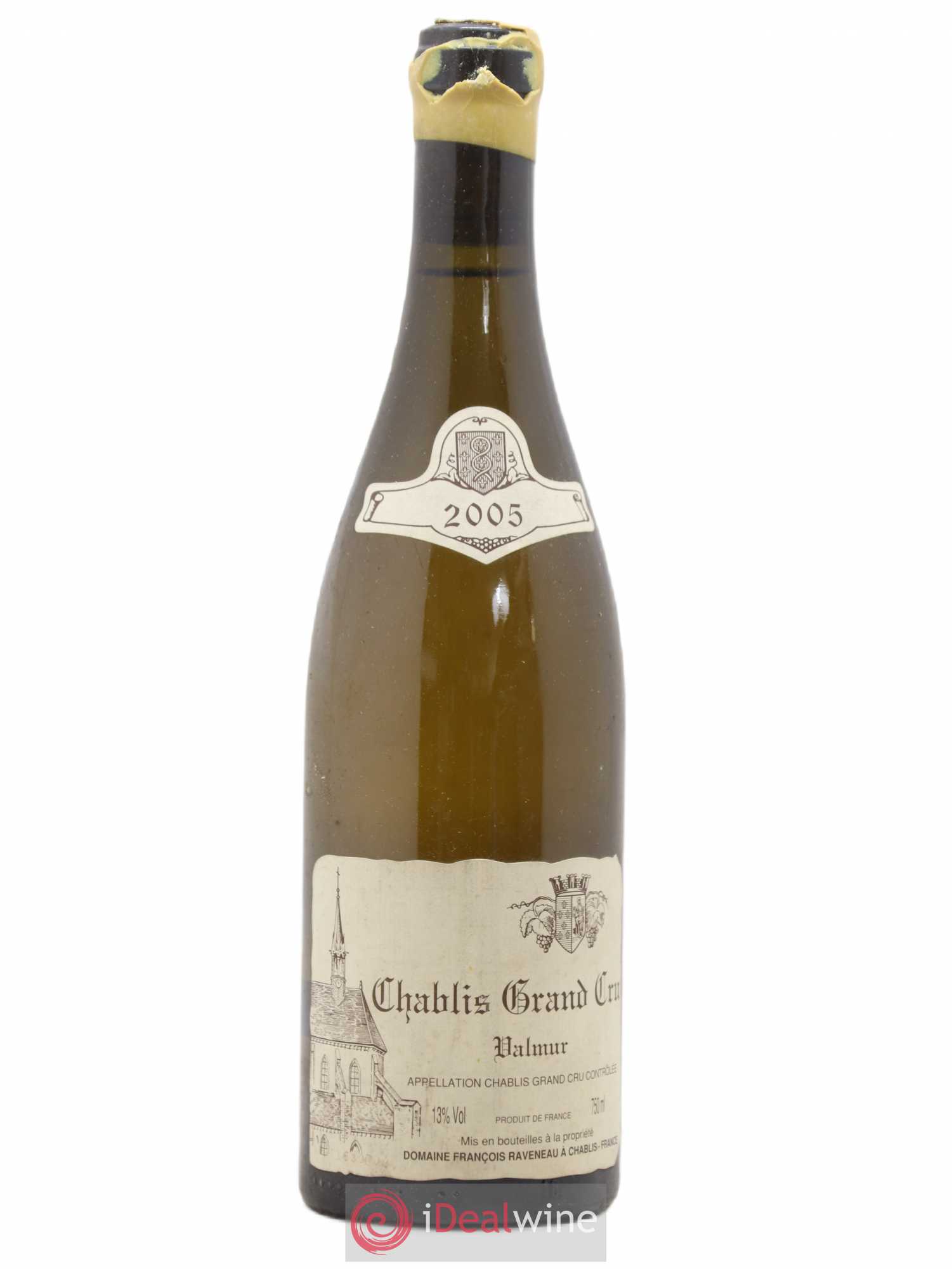 Chablis Grand Cru Valmur Raveneau (Domaine) 2005 - Lot de 1 bouteille - 0