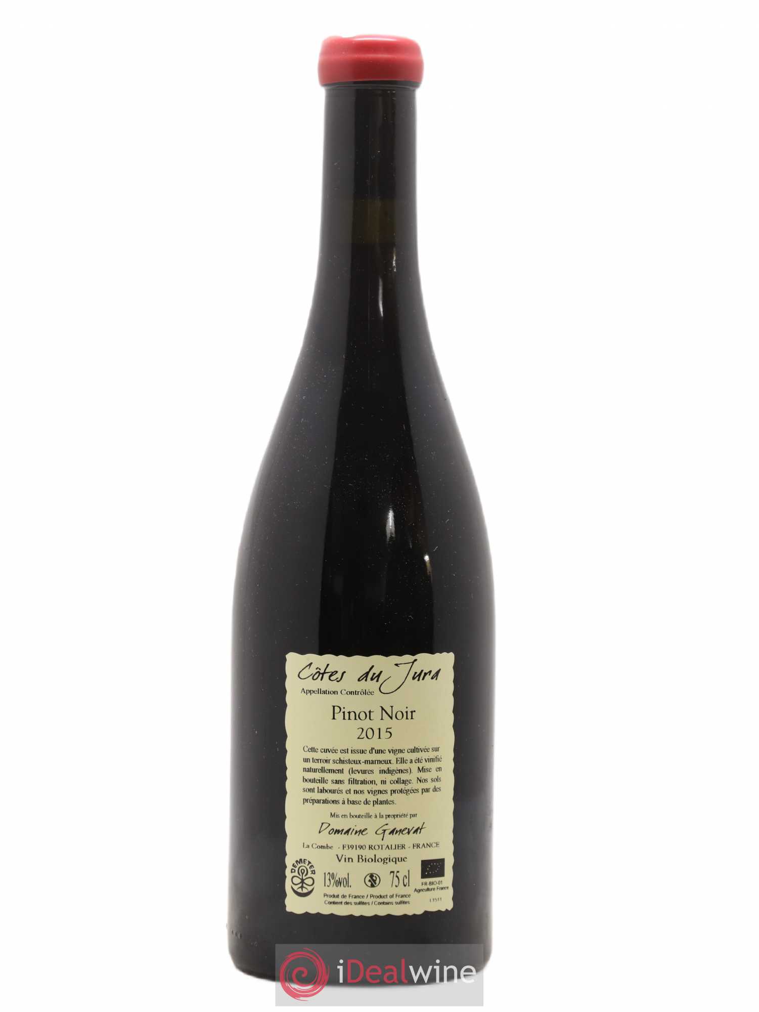 Côtes du Jura Pinot Noir En Billat  Jean-François Ganevat (Domaine) 2015 - Lot de 1 bouteille - 1