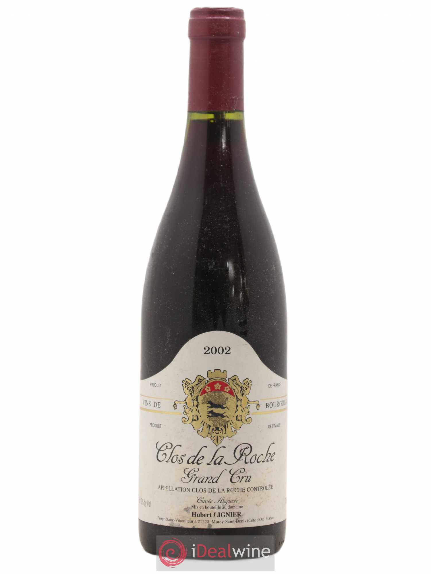 Clos de la Roche Grand Cru Hubert Lignier (Domaine) 2002 - Lot de 1 bouteille - 0