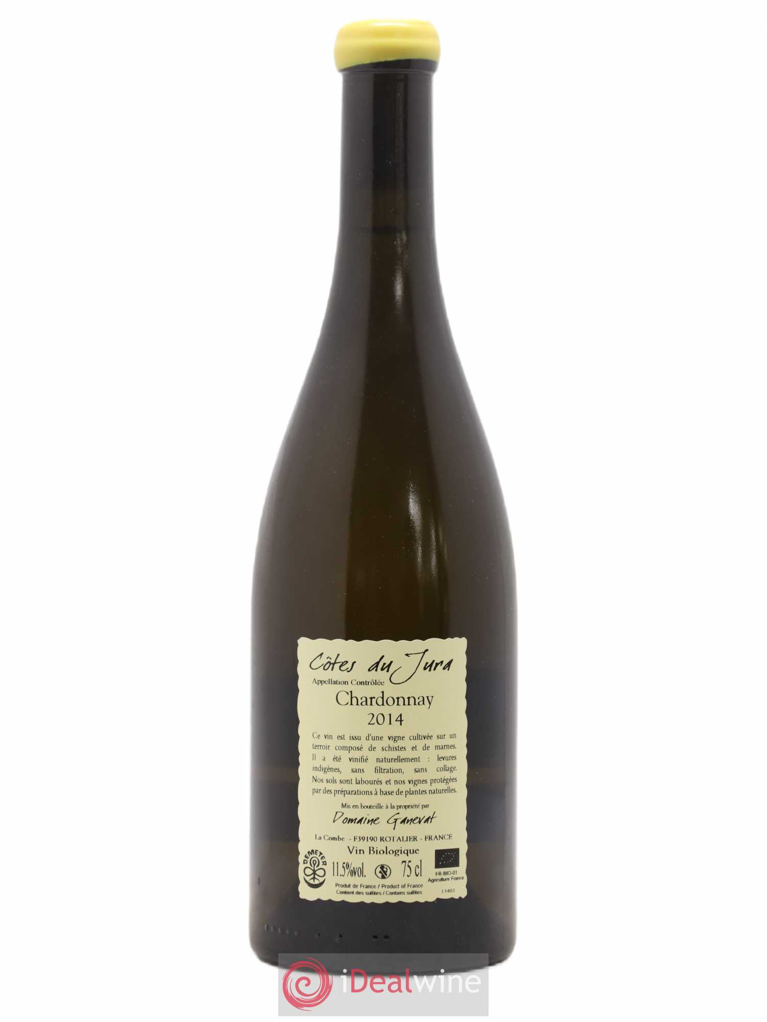 Côtes du Jura Grusse en Billat Jean-François Ganevat (Domaine) 2014 - Lot de 1 bouteille - 1