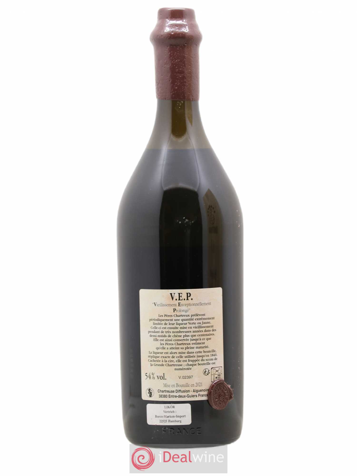 Chartreuse VEP (Vieillissement Exceptionnel Prolongé) Pères Chartreux 2021 - Lotto di 1 litro - 2