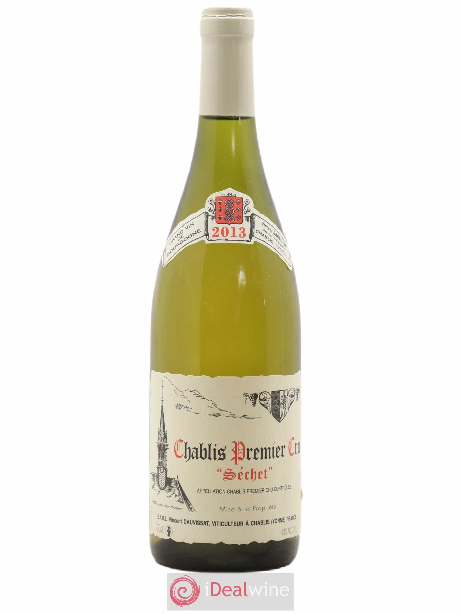 Chablis 1er Cru Séchet Vincent Dauvissat (Domaine) 2013 - Lot de 1 bouteille - 0
