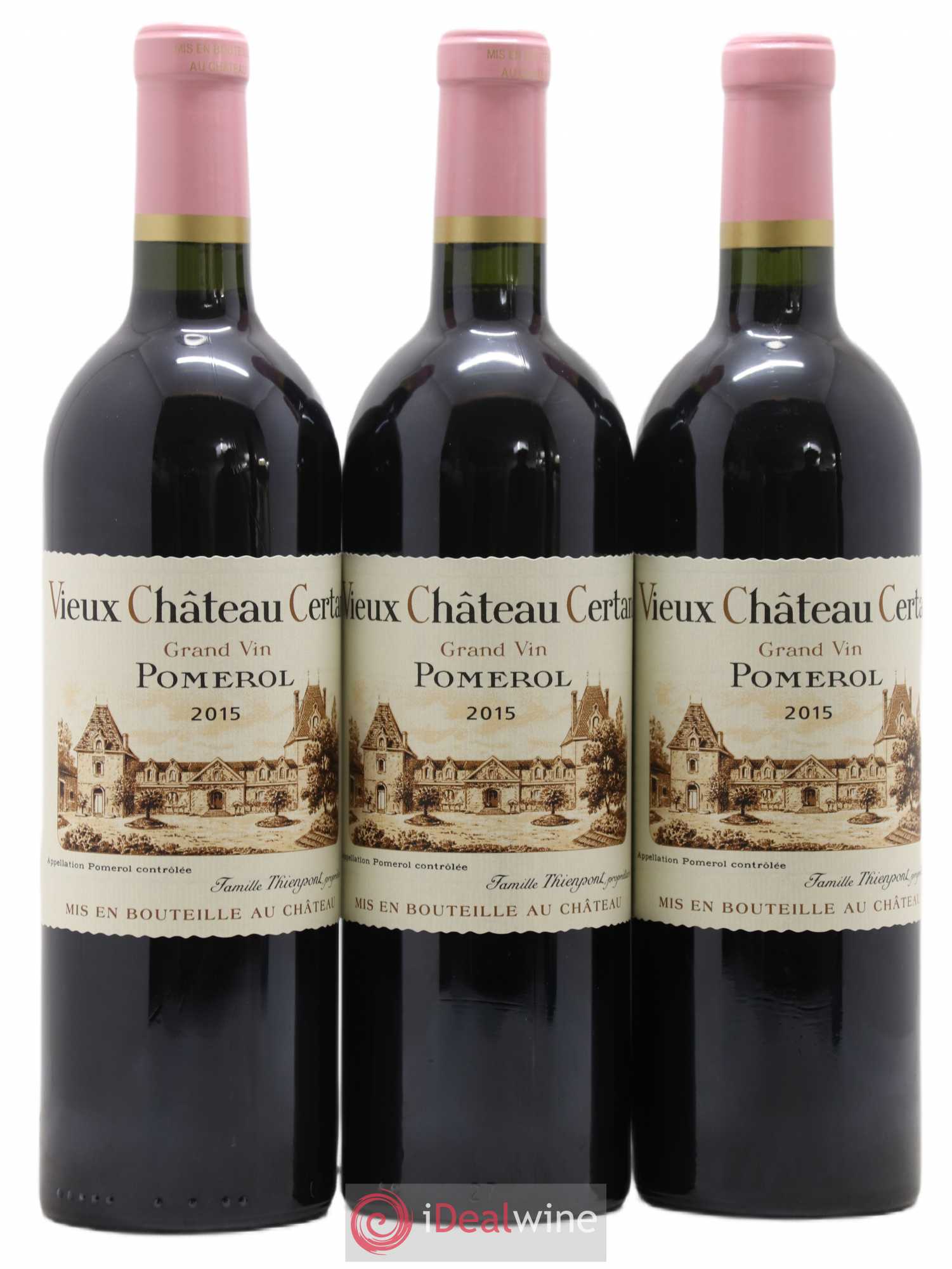 Vieux Château Certan 2015 - Lot de 3 bouteilles - 0