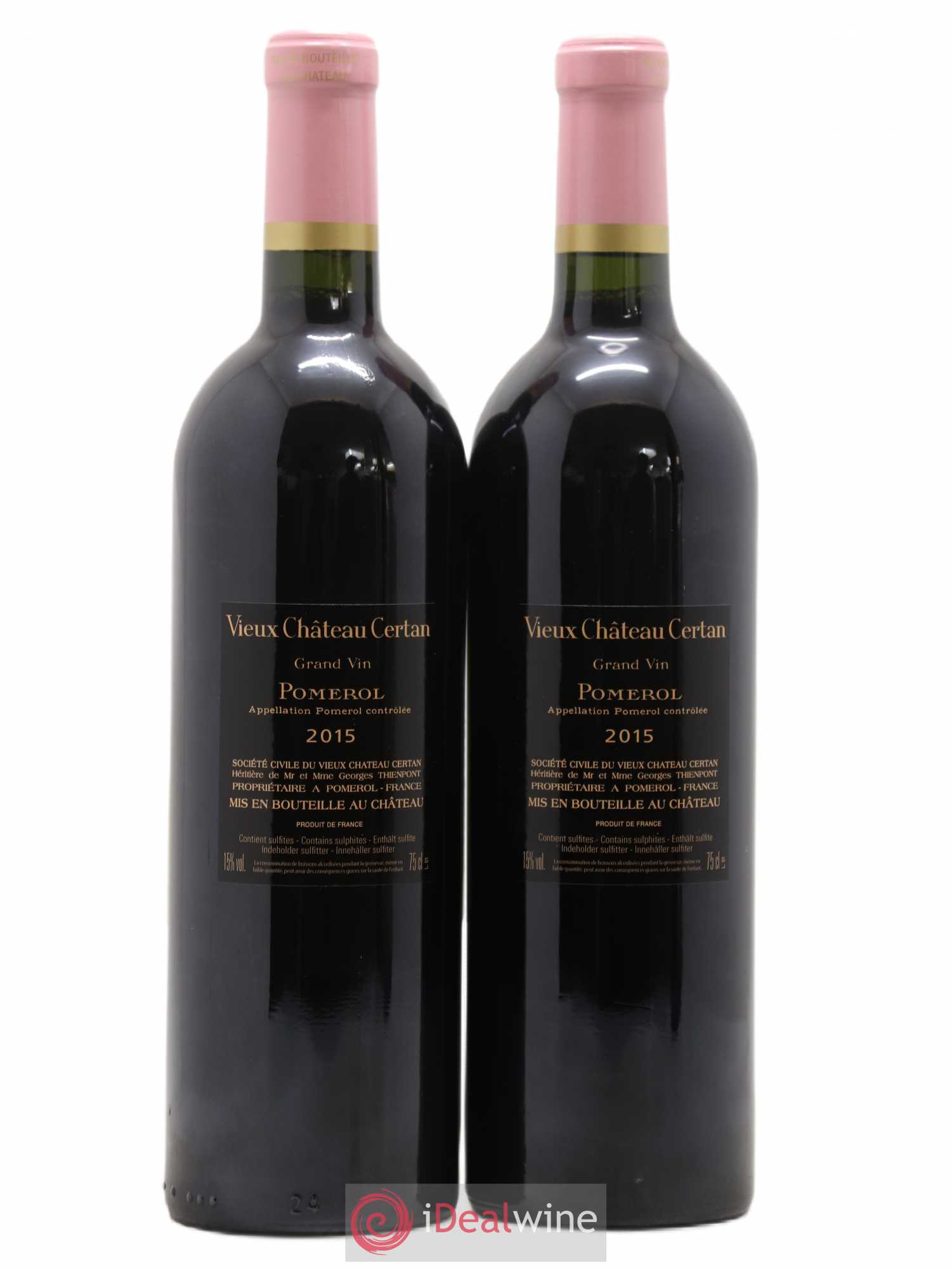 Vieux Château Certan 2015 - Lot de 2 bouteilles - 1