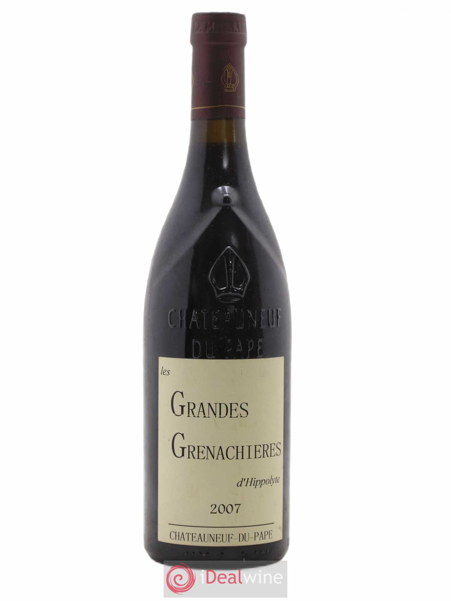 Châteauneuf-du-Pape Grandes Grenachières d'Hippolyte 2007 - Posten von 1 Flasche - 0