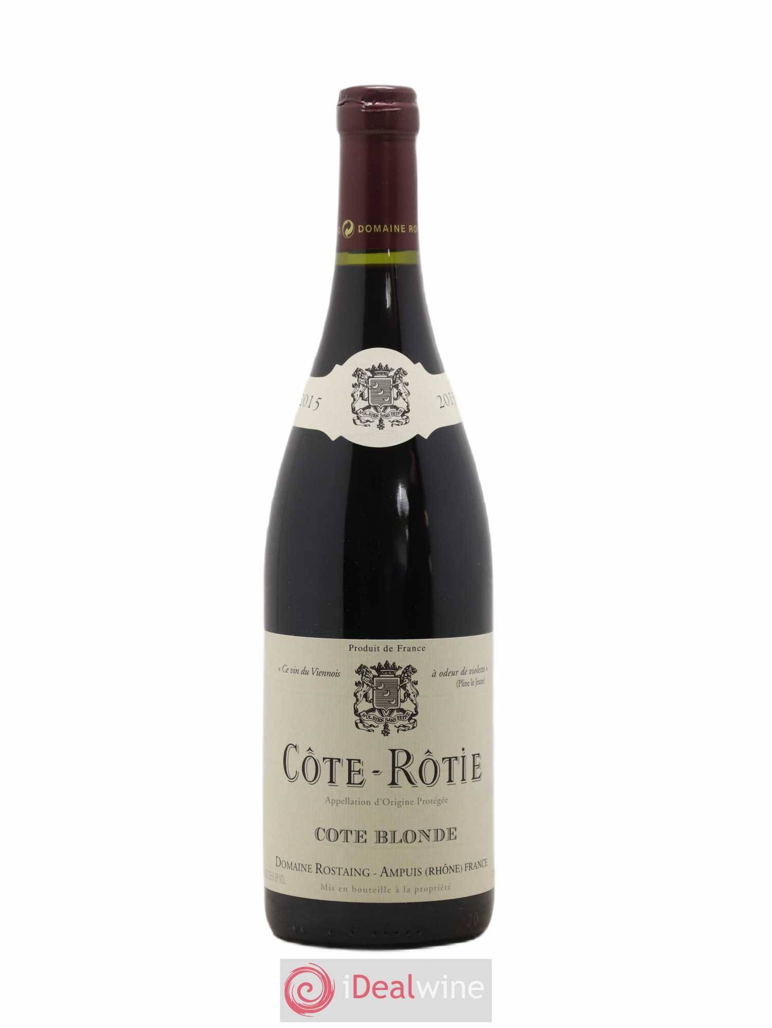 Côte-Rôtie Côte Blonde René Rostaing 2015 - Lot of 1 bottle - 0