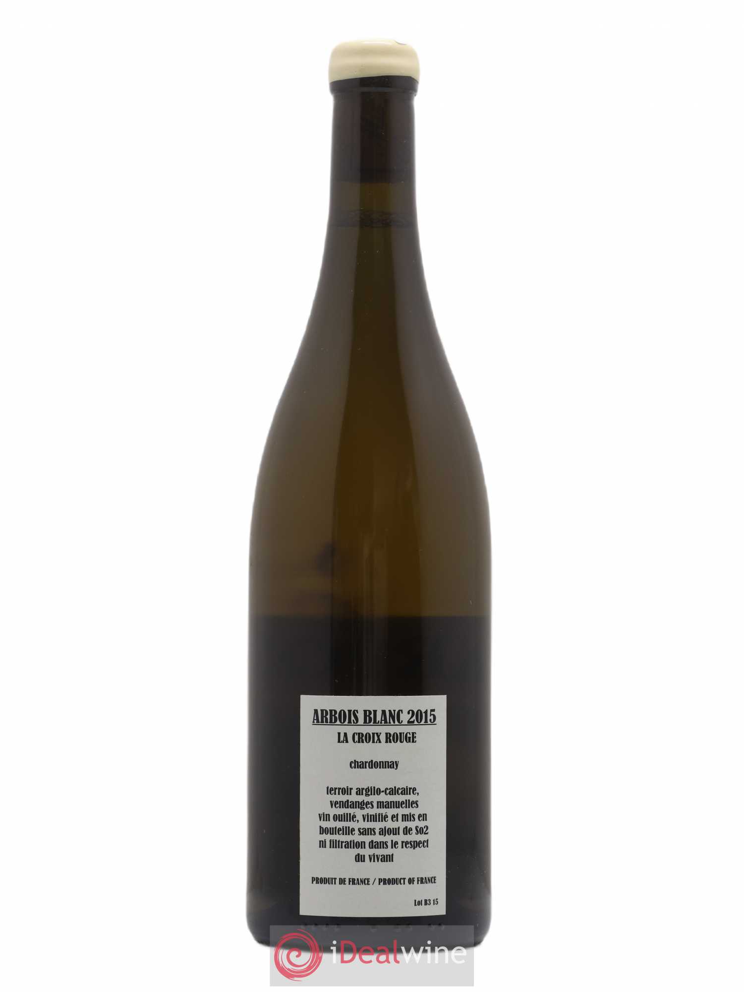 Arbois Chardonnay La Croix Rouge Adeline Houillon & Renaud Bruyère 2015 - Lot de 1 bouteille - 1
