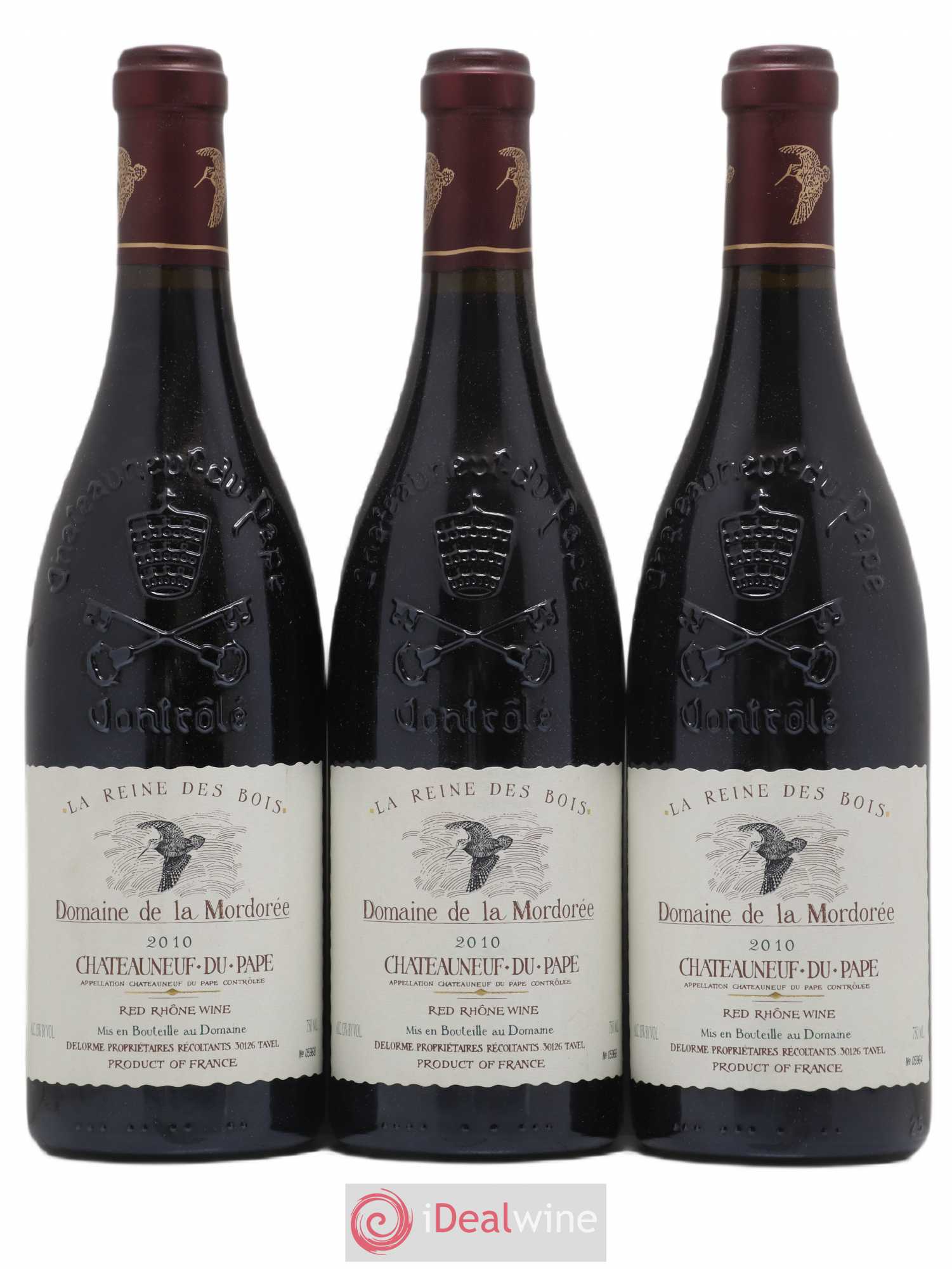 Châteauneuf-du-Pape Cuvée de la Reine des Bois La Mordorée (Domaine de) 2010 - Lot de 3 bouteilles - 0