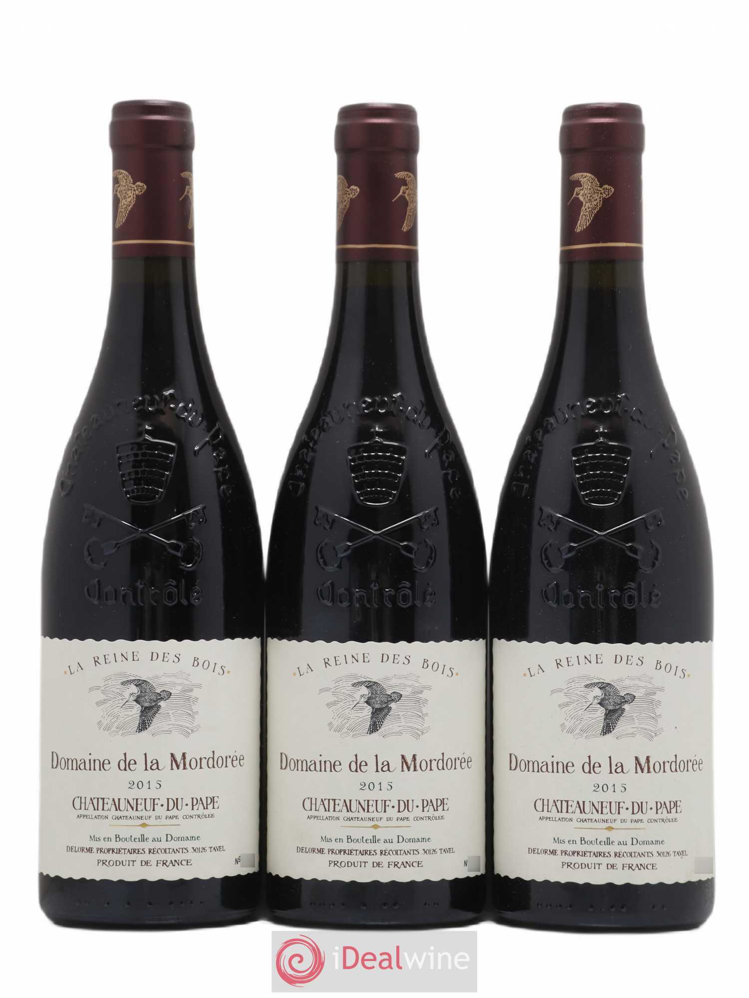 Châteauneuf-du-Pape  Cuvée de la Reine des Bois La Mordorée (Domaine de) 2015 - Lot de 6 bouteilles - 1