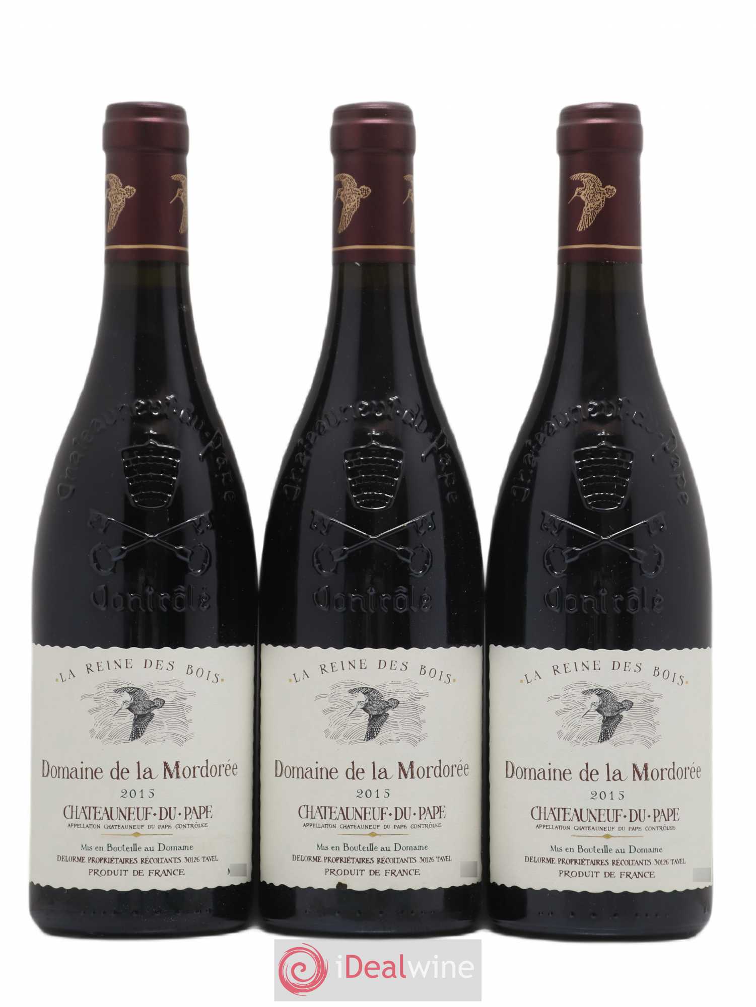 Châteauneuf-du-Pape  Cuvée de la Reine des Bois La Mordorée (Domaine de) 2015 - Lot de 6 bouteilles - 2