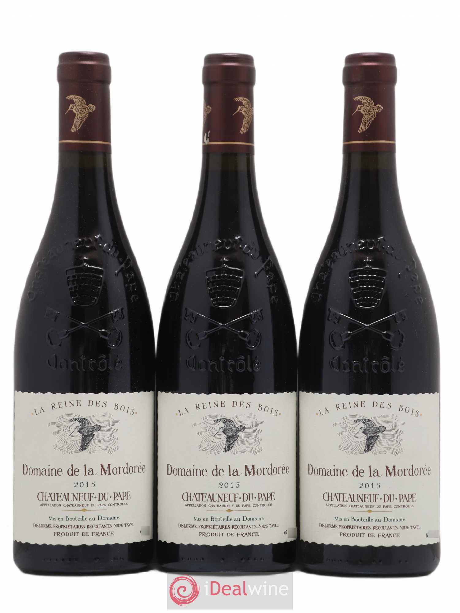 Châteauneuf-du-Pape  Cuvée de la Reine des Bois La Mordorée (Domaine de) 2015 - Lot de 6 bouteilles - 1