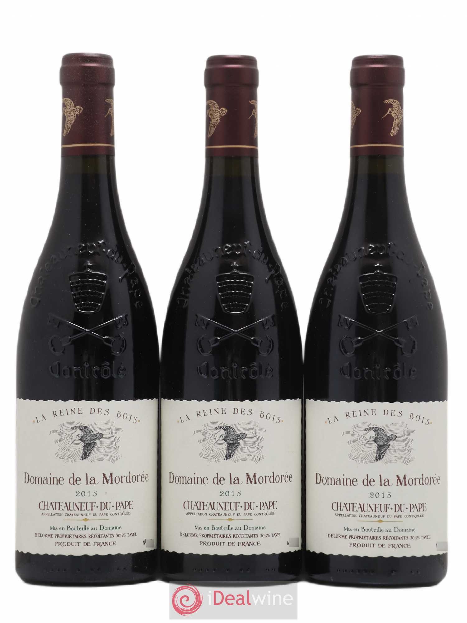 Châteauneuf-du-Pape  Cuvée de la Reine des Bois La Mordorée (Domaine de) 2015 - Lot de 6 bouteilles - 2