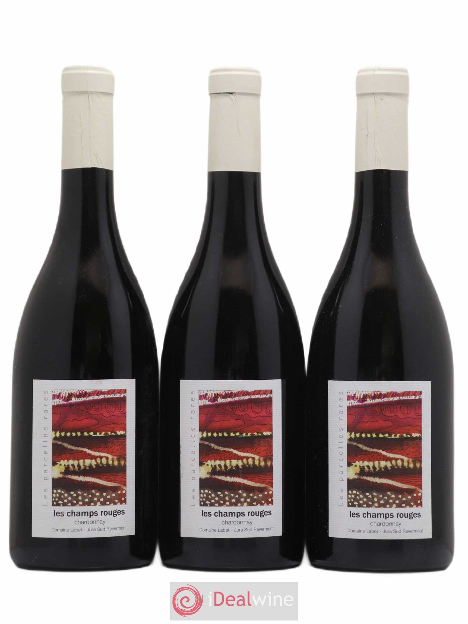 Côtes du Jura Chardonnay Les Champs Rouges Romain - Julien - Charline Labet 2015 - Lot de 3 bouteilles - 0