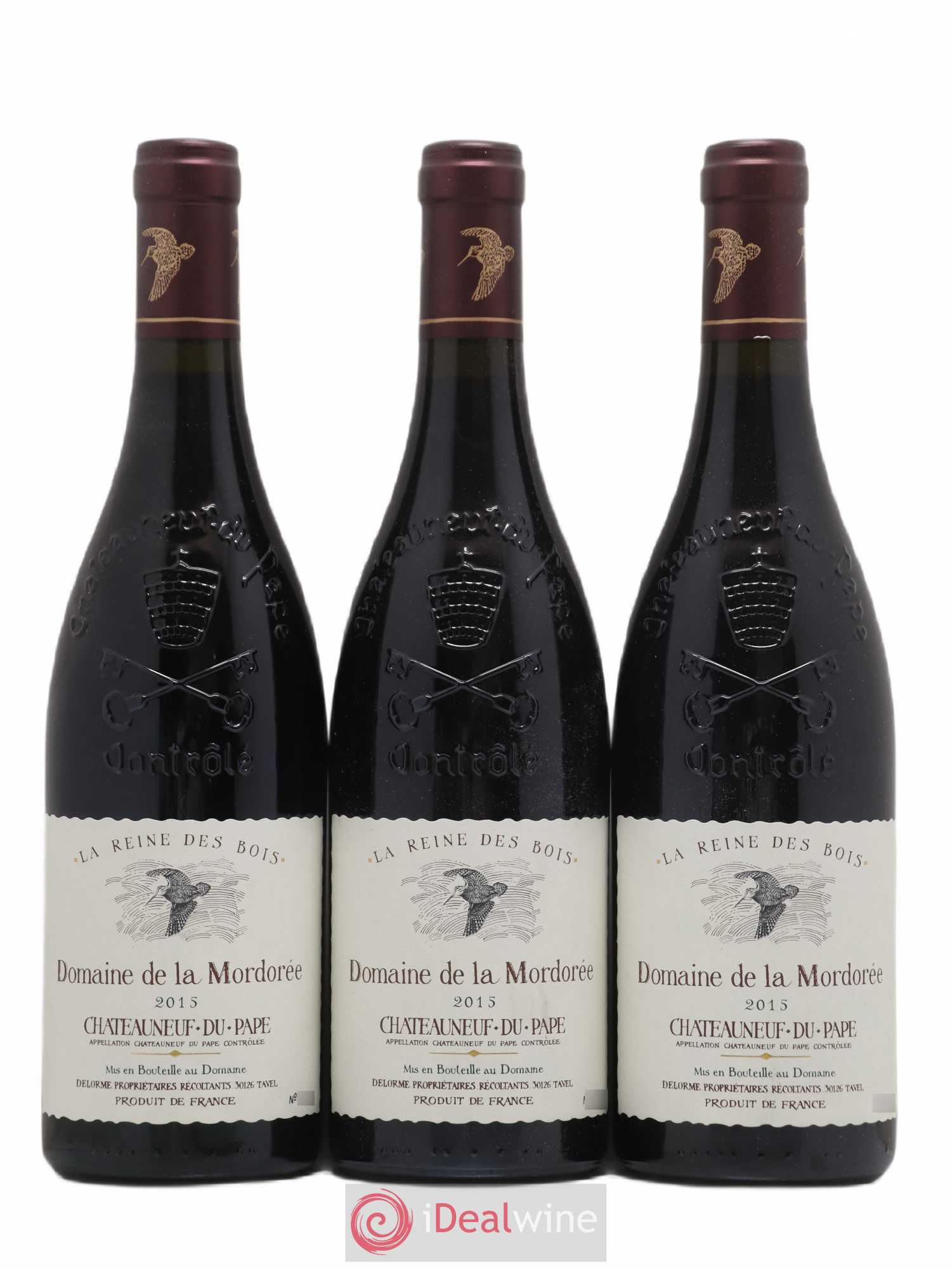 Châteauneuf-du-Pape  Cuvée de la Reine des Bois La Mordorée (Domaine de) 2015 - Lot de 6 bouteilles - 1