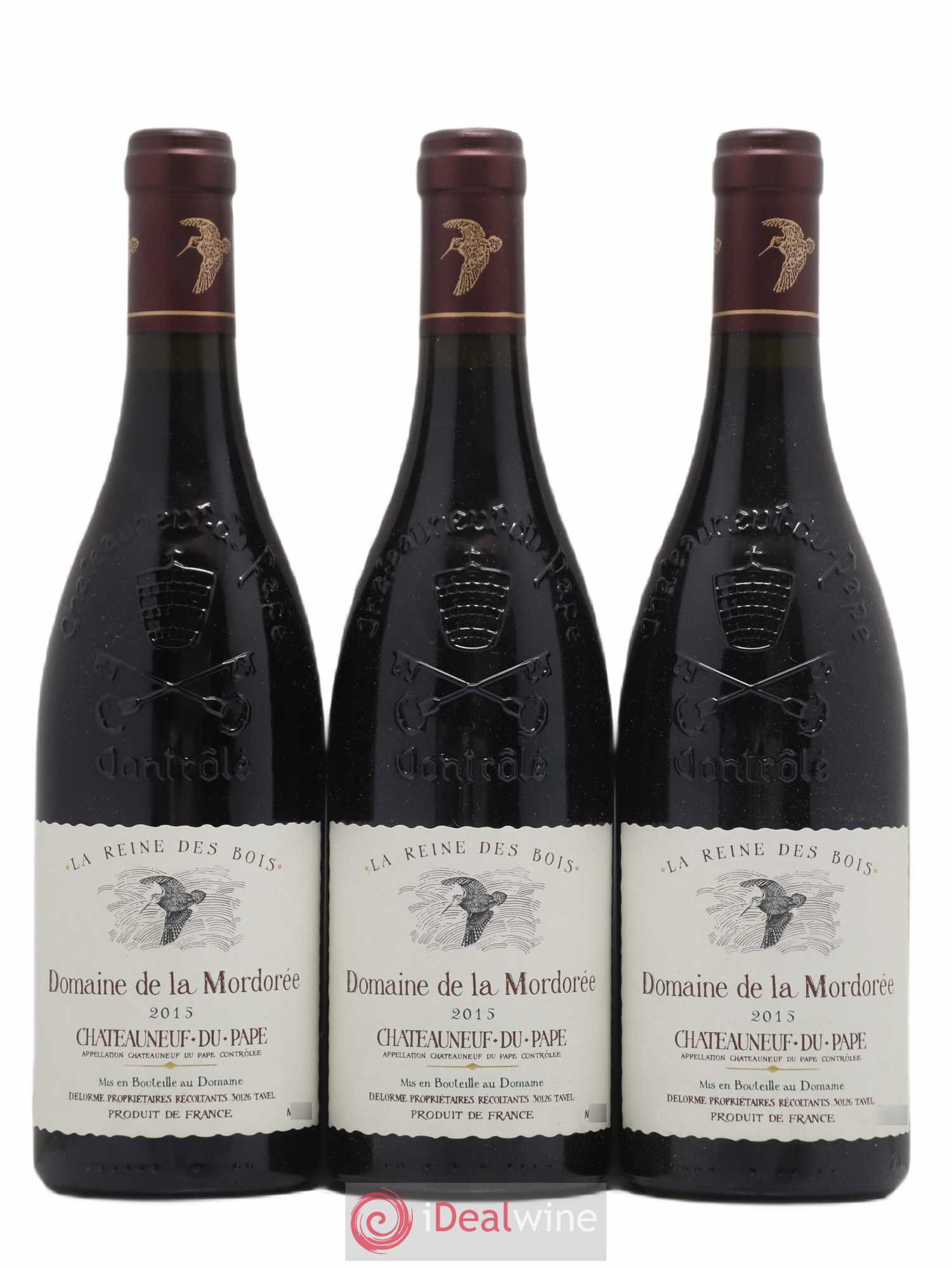 Châteauneuf-du-Pape  Cuvée de la Reine des Bois La Mordorée (Domaine de) 2015 - Lot de 6 bouteilles - 1