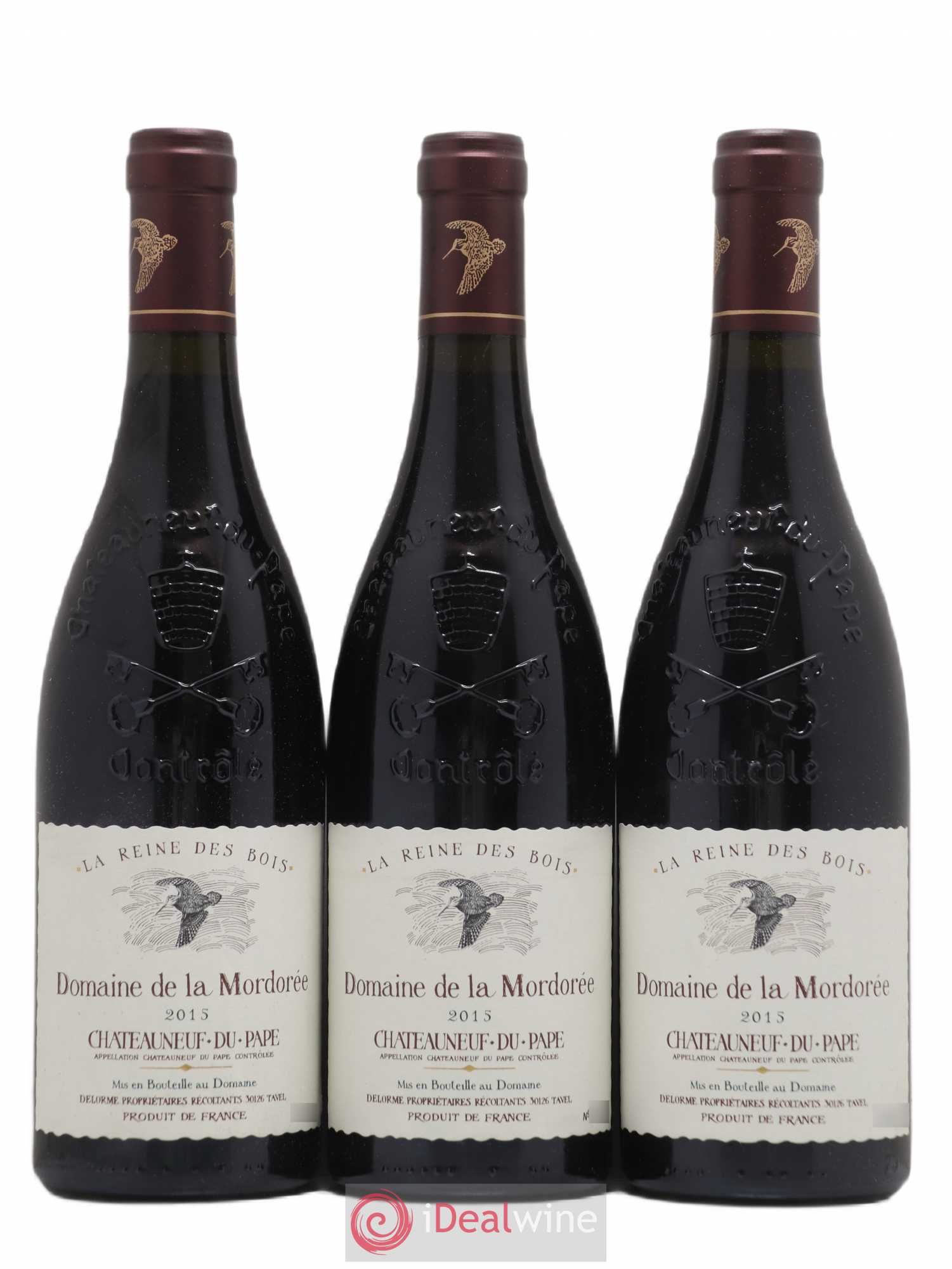 Châteauneuf-du-Pape  Cuvée de la Reine des Bois La Mordorée (Domaine de) 2015 - Lot de 6 bouteilles - 2