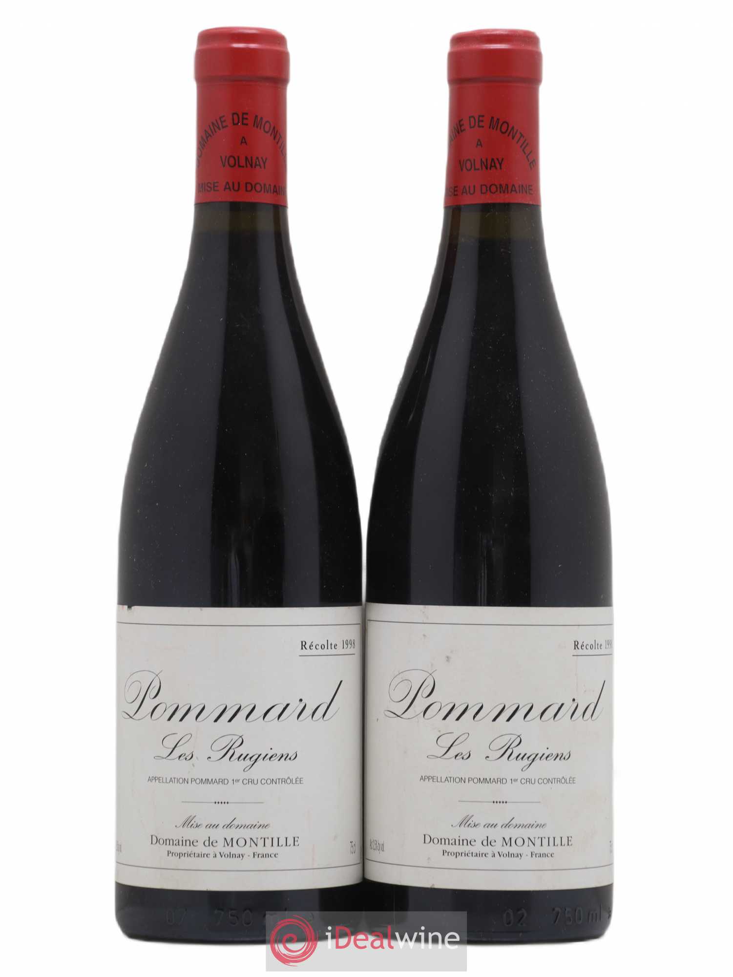 Pommard 1er Cru Les Rugiens De Montille (Domaine) 1998 - Lot de 2 bouteilles - 0
