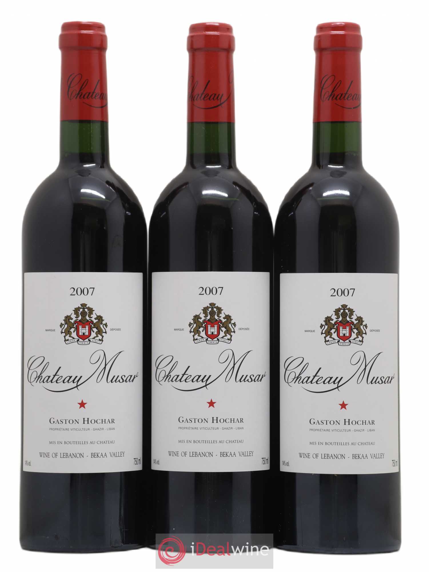 Château Musar Serge Hochar 2007 - Lot de 3 bouteilles - 0