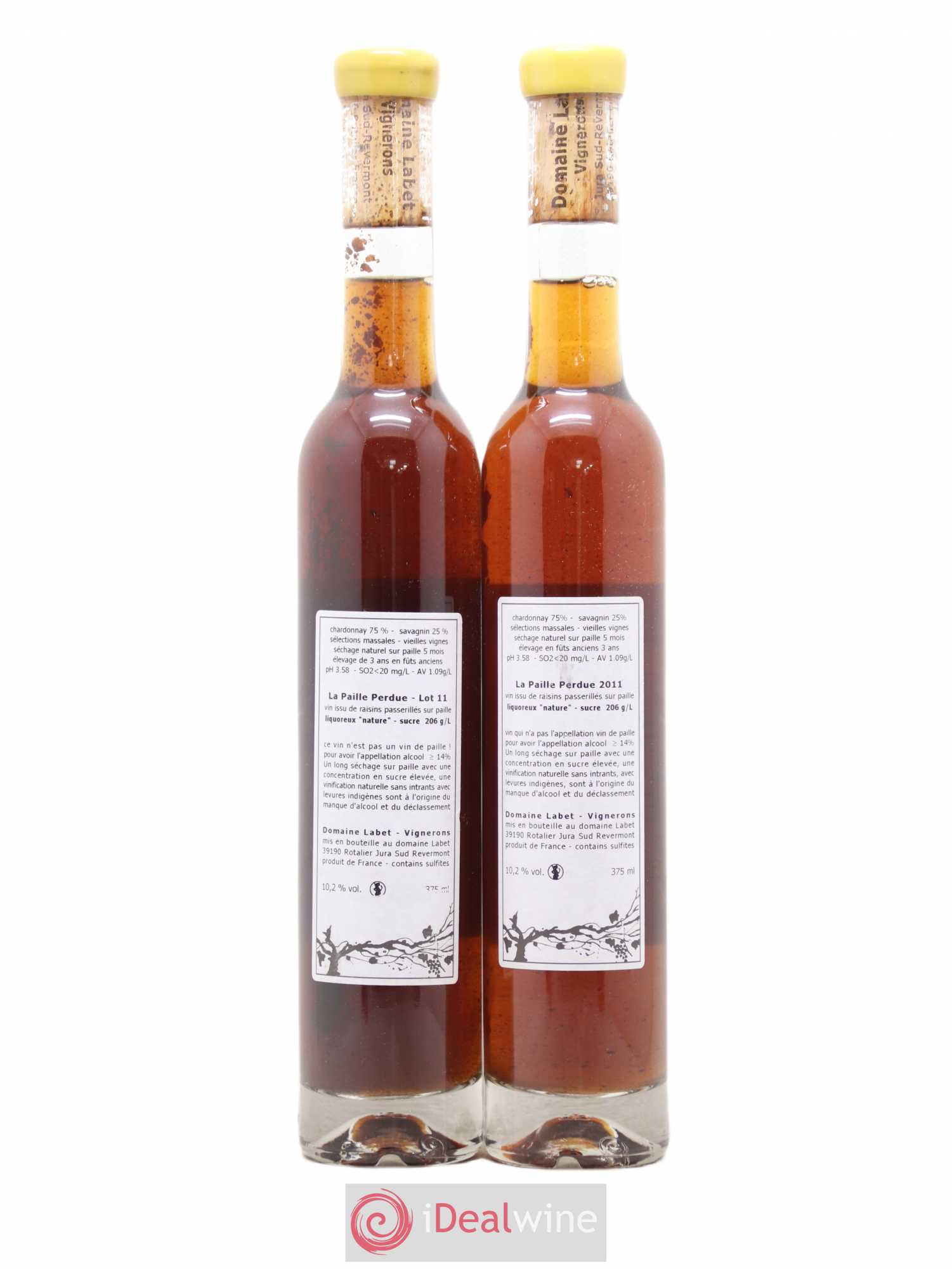 Côtes du Jura La Paille Perdue Labet 2011 - Lot de 2 demi bouteilles - 1
