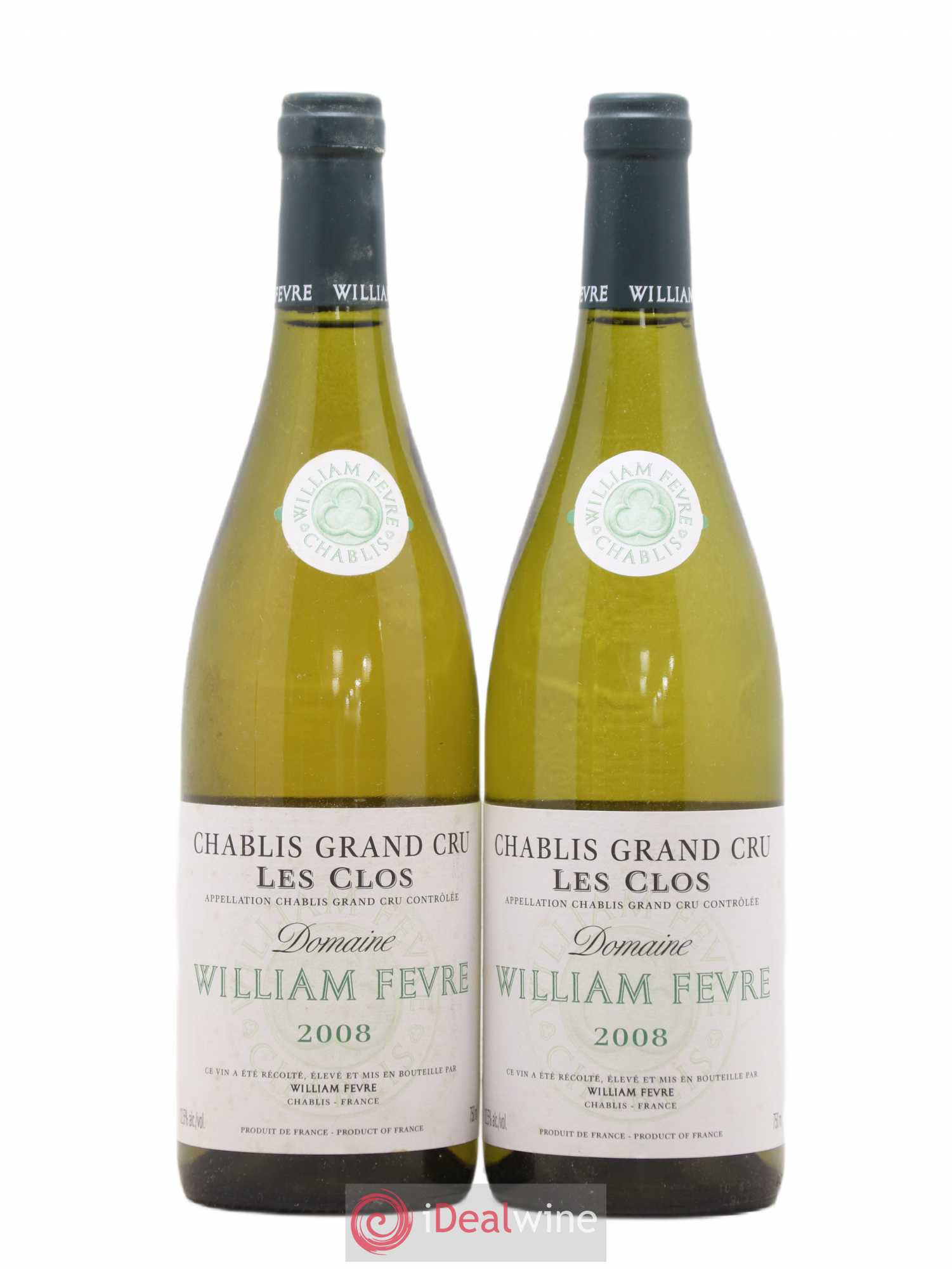 Chablis Grand Cru Les Clos William Fèvre 2008 - Lot de 2 bouteilles - 0