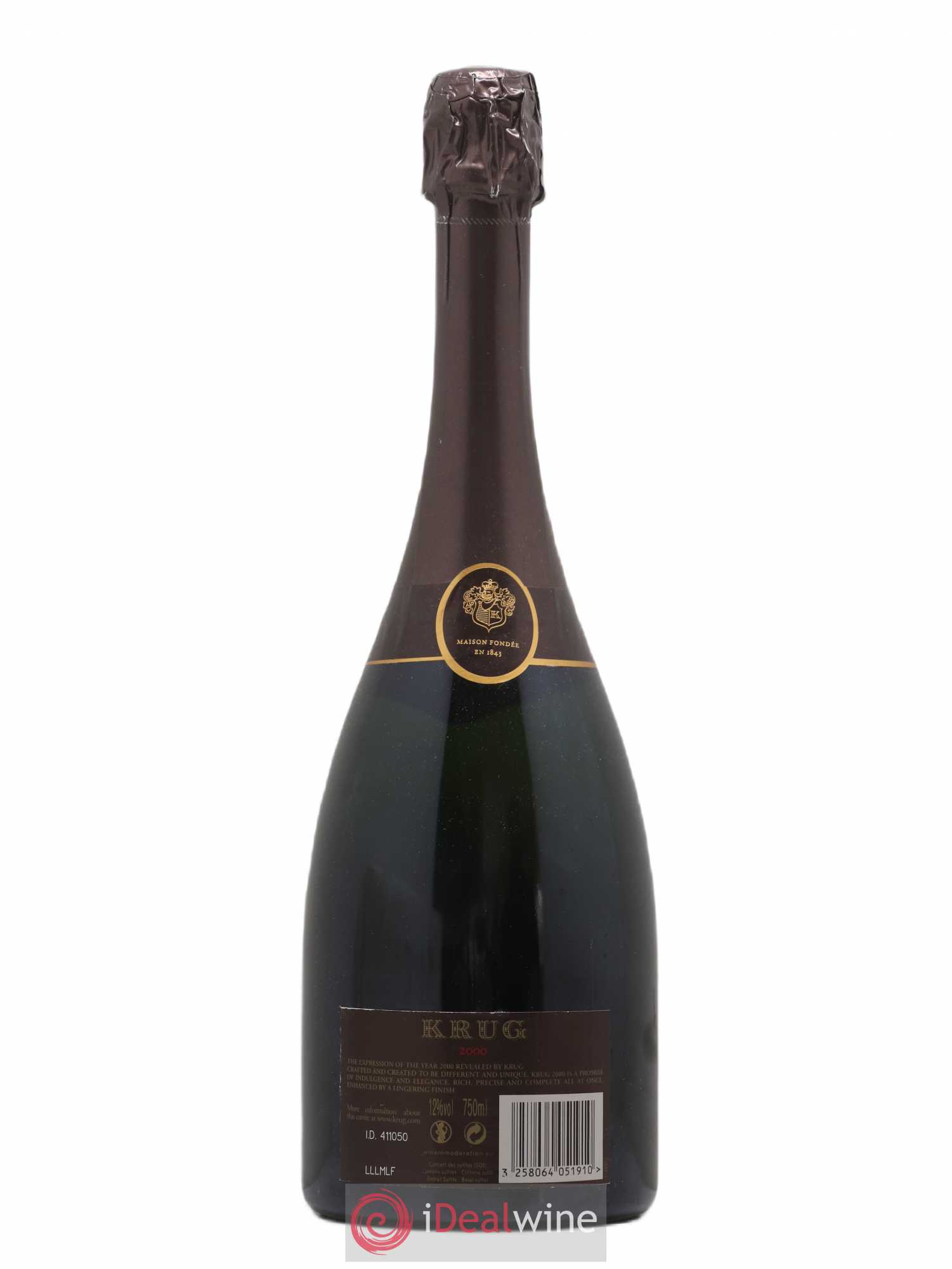 Vintage Krug Brut 2000 - Lot de 1 bouteille - 1
