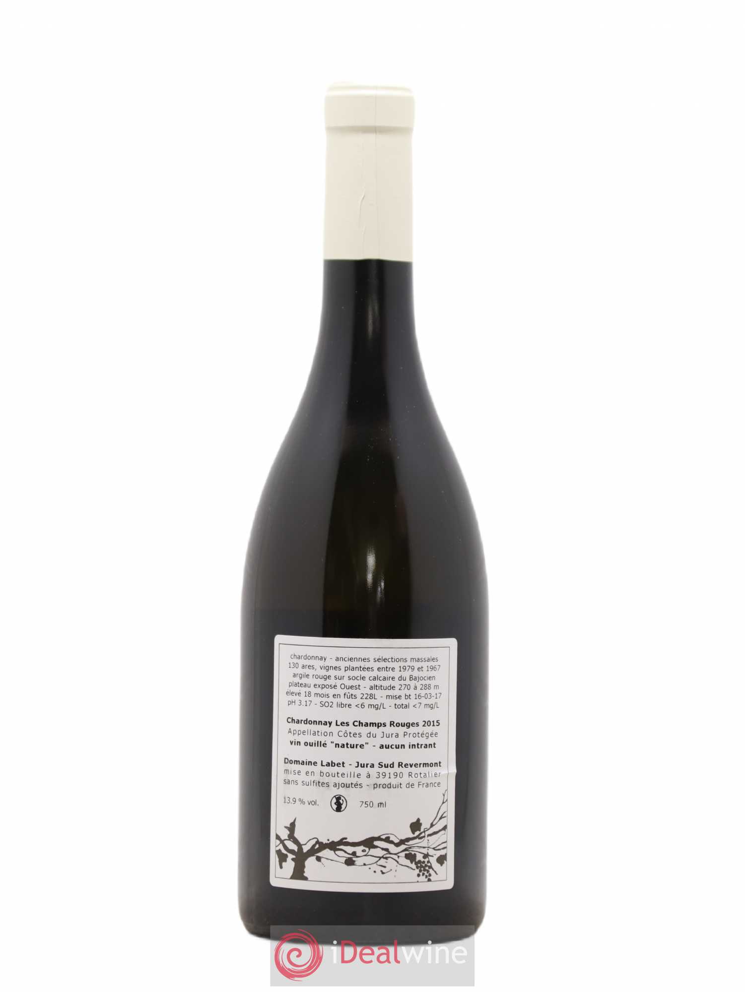 Côtes du Jura Chardonnay Les Champs Rouges Romain - Julien - Charline Labet 2015 - Posten von 1 Flasche - 1