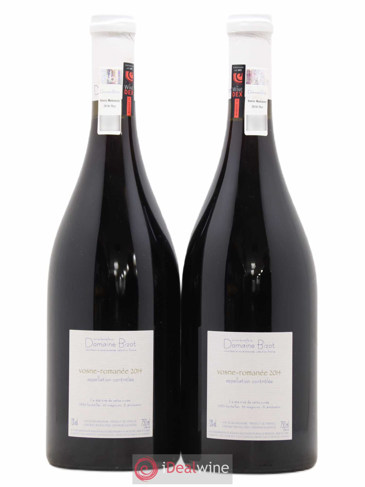 Vosne-Romanée Bizot (Domaine) 2014 - Lot de 2 bouteilles - 1